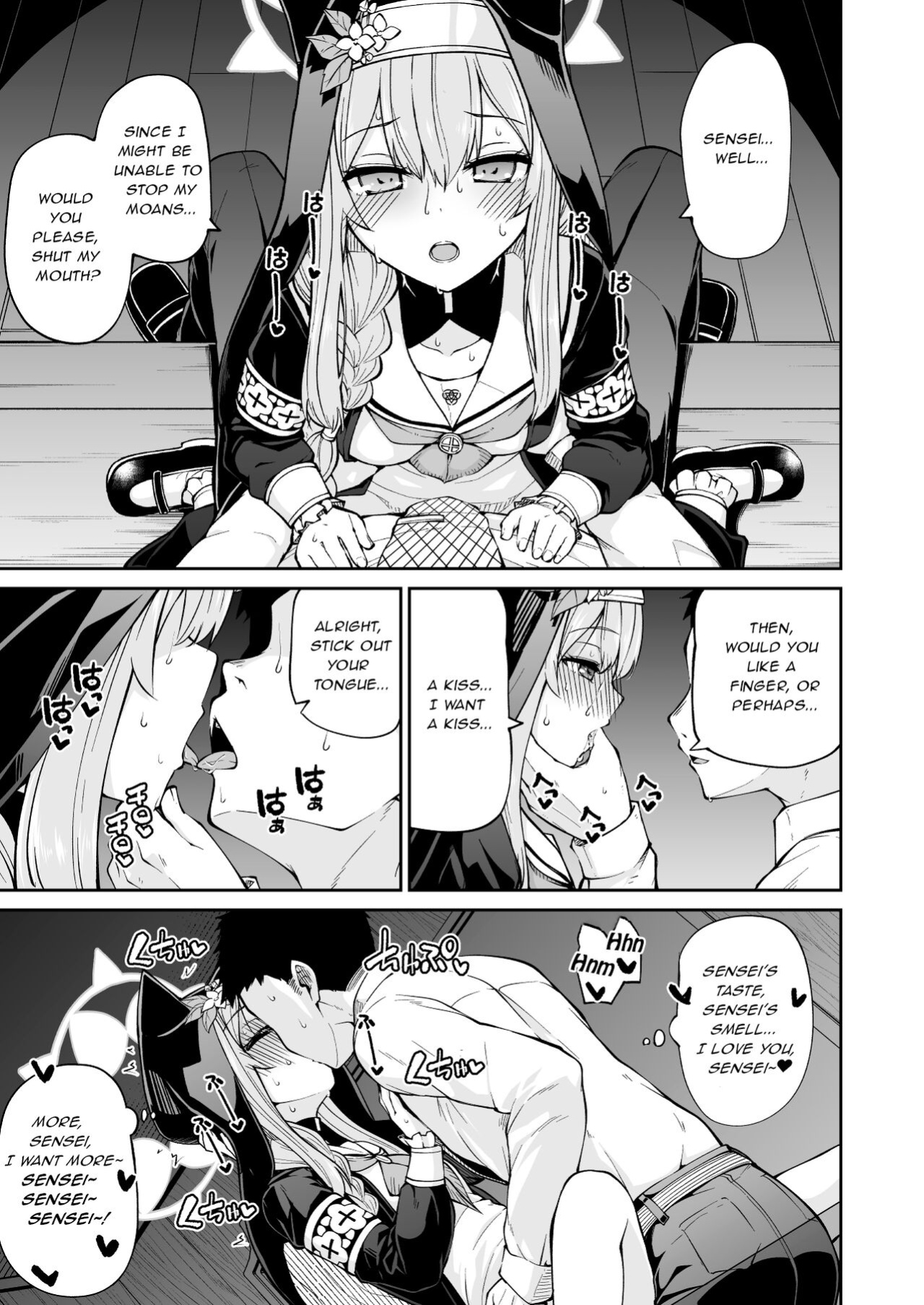 [Kitsuneya (Leafy)] Mari no Himegoto | Mari's secret (Blue Archive) [Lewd Rider Ero]