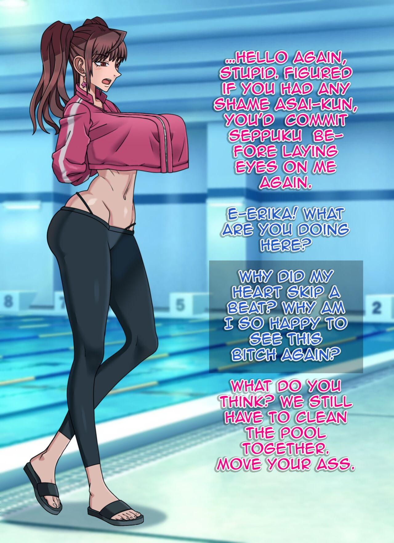 [Liquirizia] Cleaning Pool with Erika Kuramoto