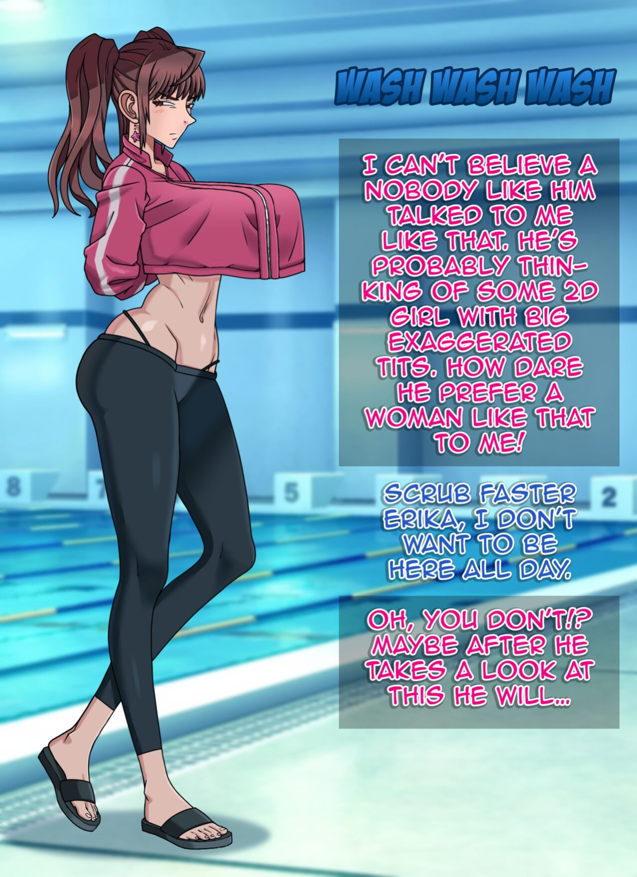 [Liquirizia] Cleaning Pool with Erika Kuramoto