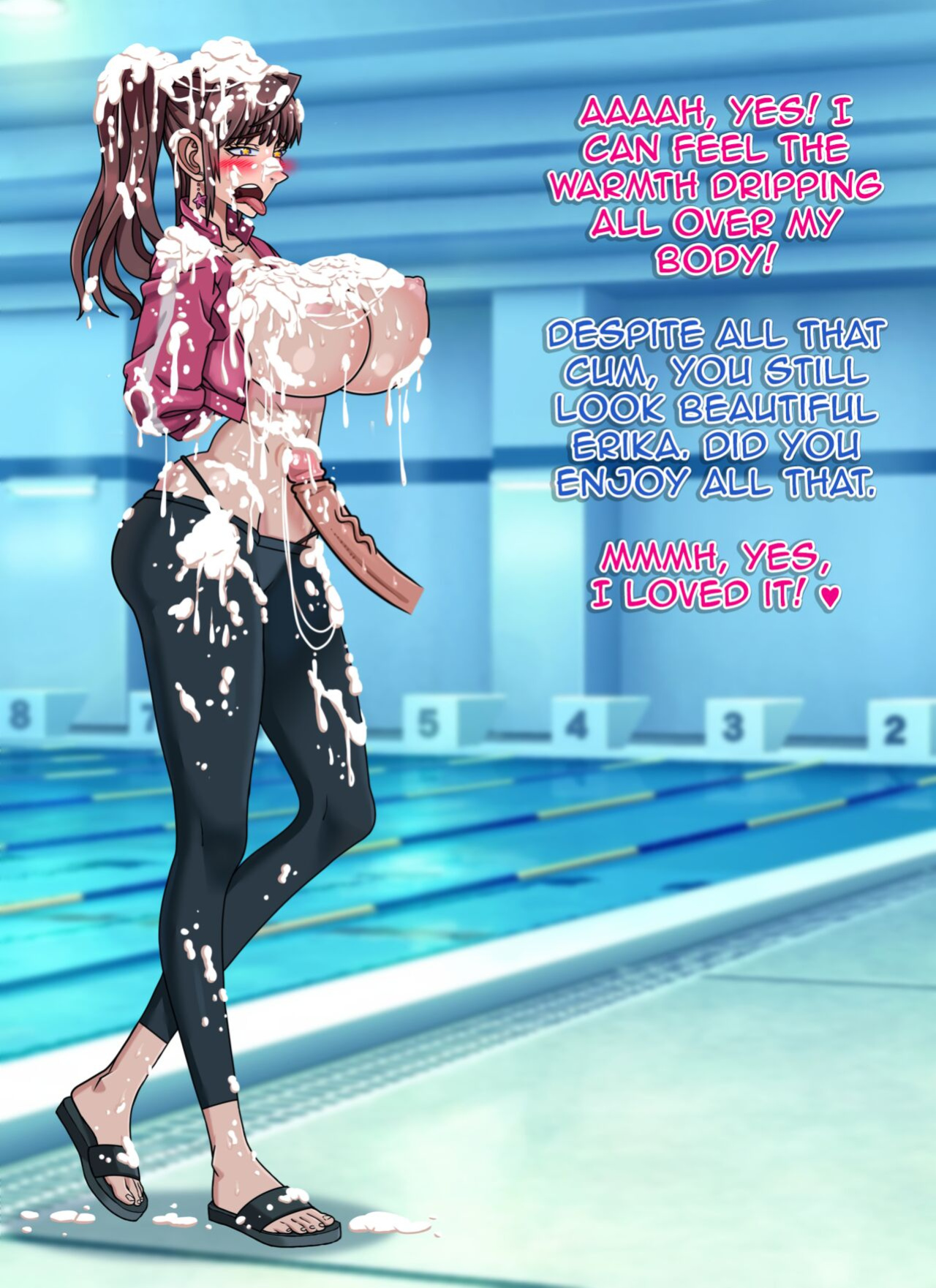 [Liquirizia] Cleaning Pool with Erika Kuramoto