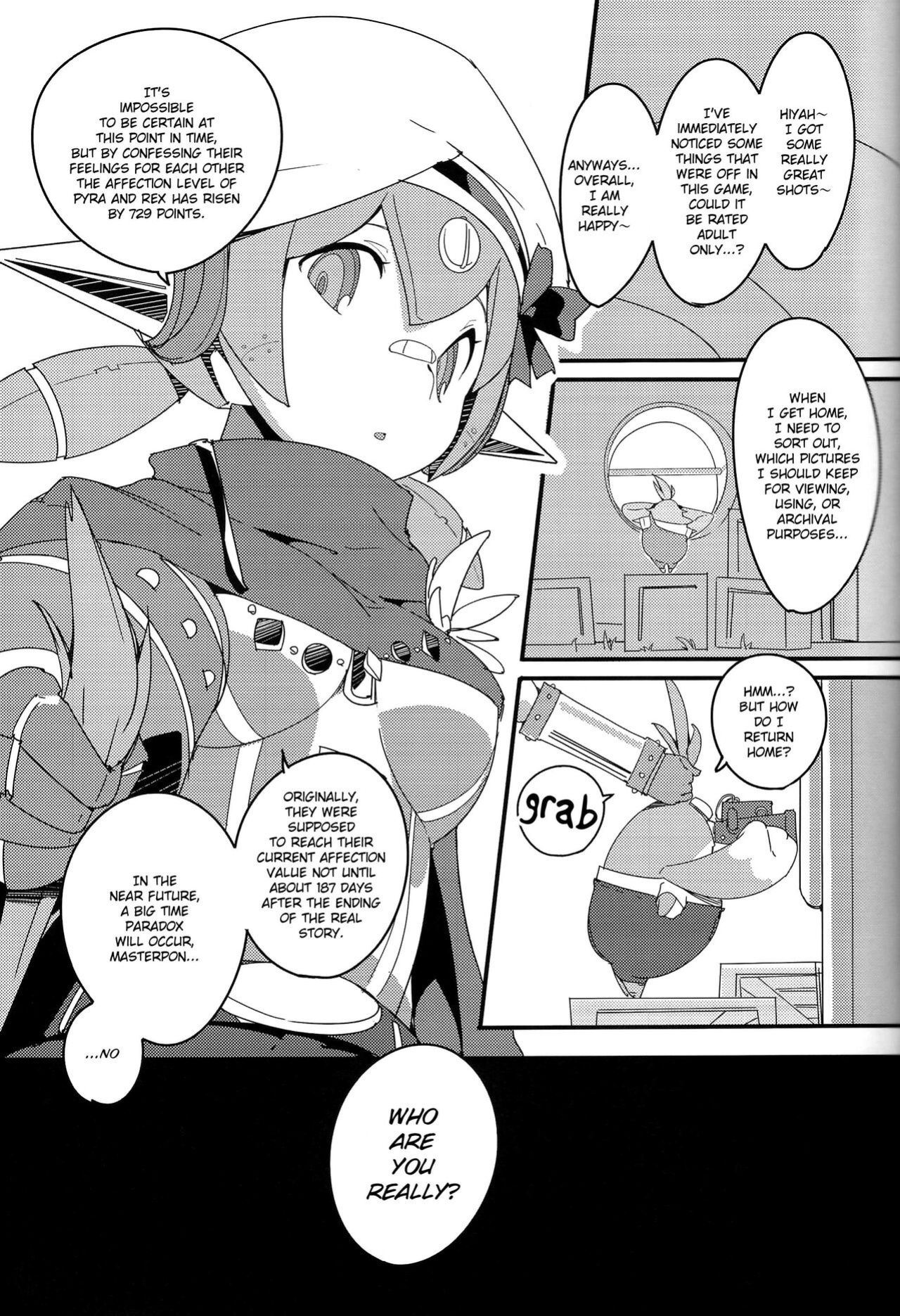 (C100) [Potato Salad (Himekuri)] Homura Homenobi (Xenoblade Chronicles 2) [Saki-Kotowari]