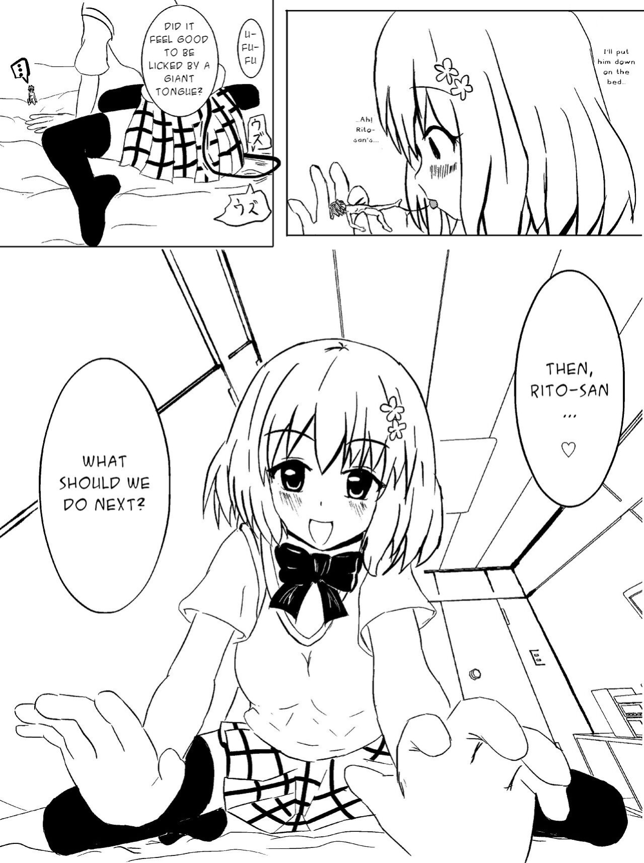 [Aki] Rito ga Chiisaku Natte Momo to | Shrunken Rito and Momo