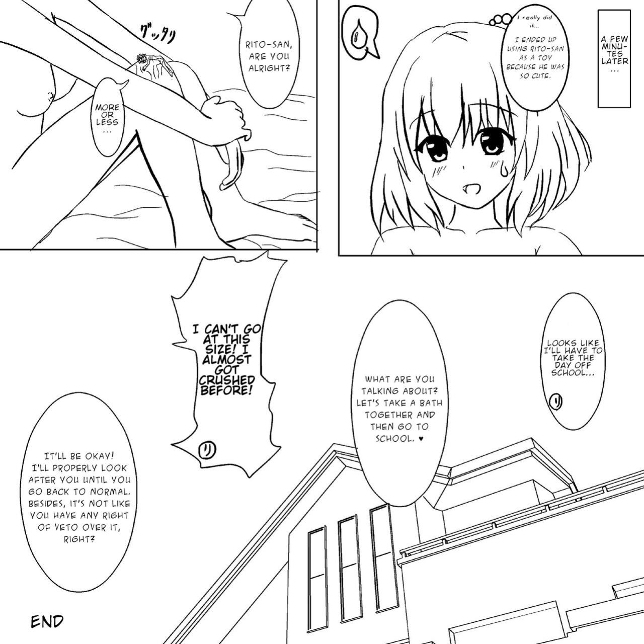 [Aki] Rito ga Chiisaku Natte Momo to | Shrunken Rito and Momo
