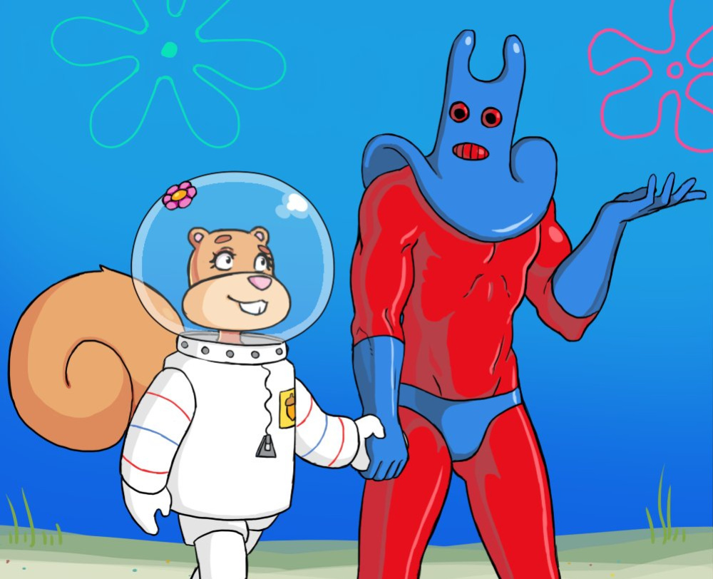 [b-intend] Sandy x Man Ray (Spongebob Squarepants)