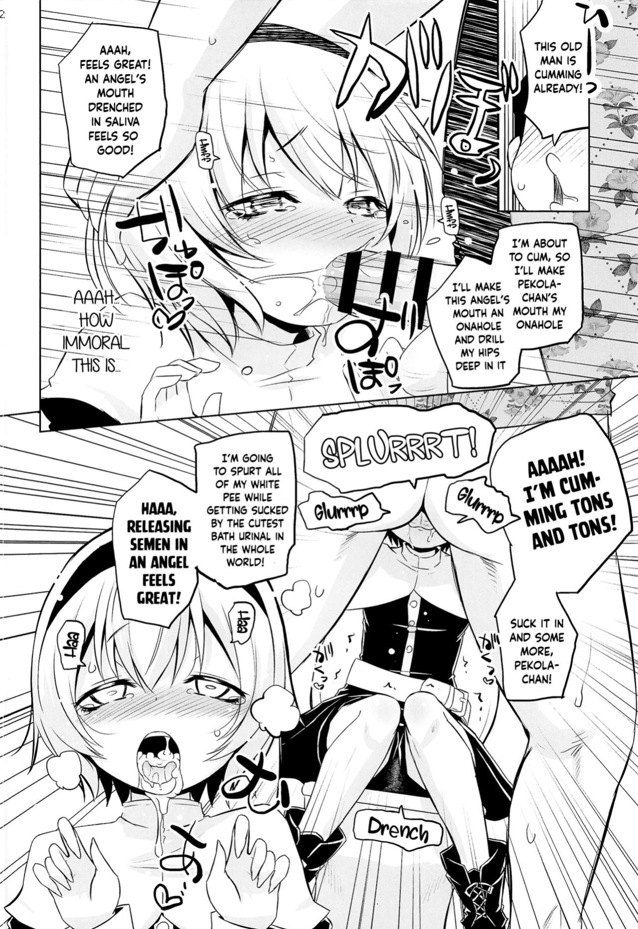 (C100) [Ororiya Enpitsudo (Murian)] Pekora-sama wa Datenshi. | Pekora-sama Is a Fallen Angel (Jashin-chan Dropkick)