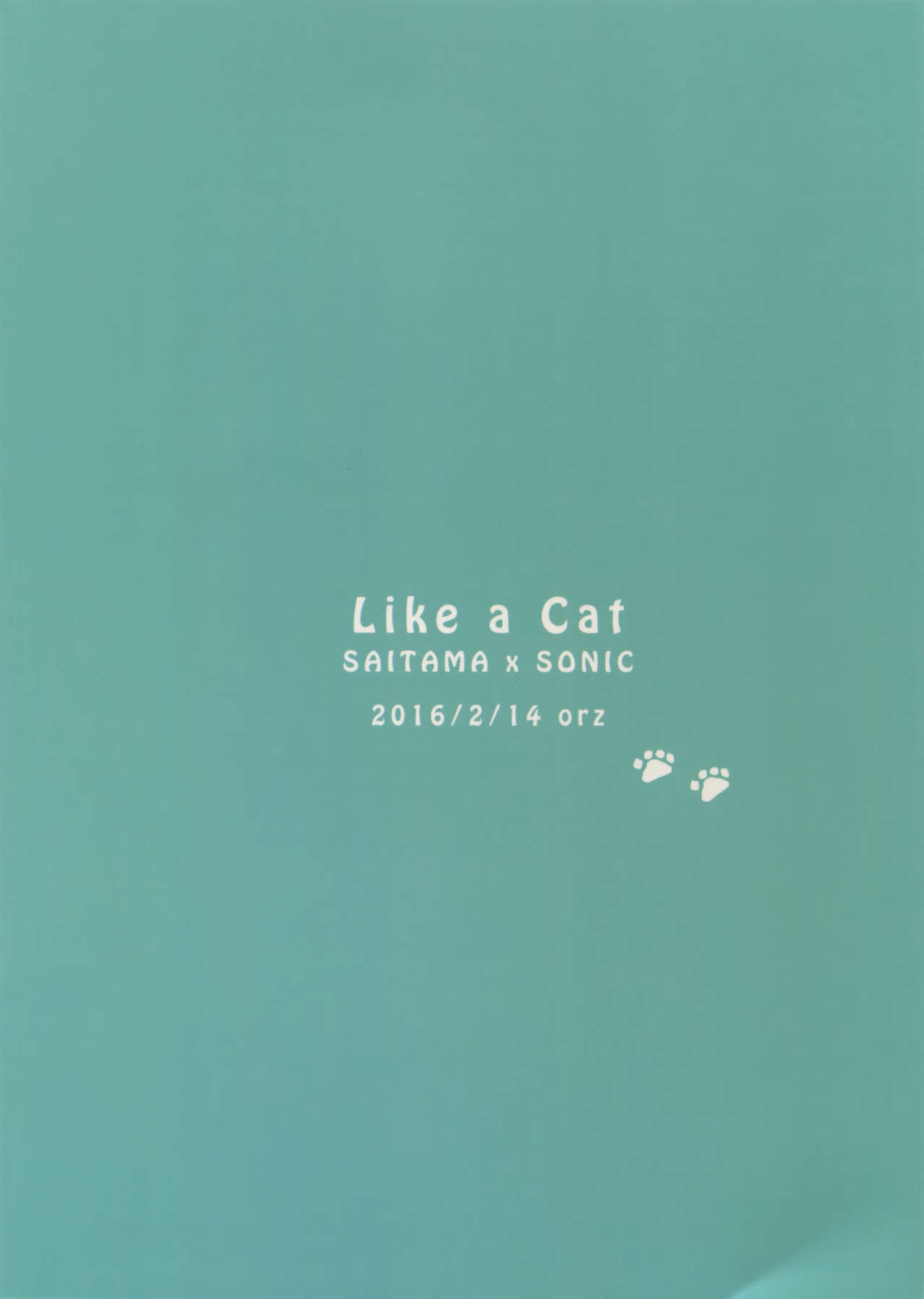 [orz (3u)] Like a Cat (One Punch Man)