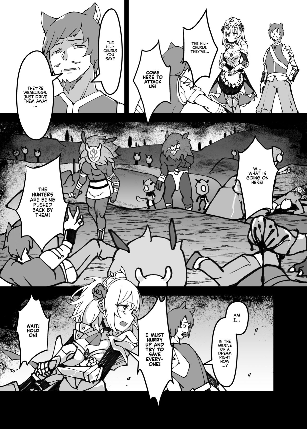 [Karouke (Karou)] The Attack of the Hilichurls II ~The Invasion's Prelude~ Noelle,Chivalric Blossom that withered~ (Genshin Impact) [Kyuume]