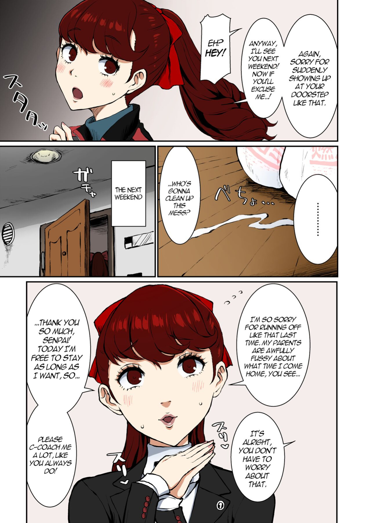 [ParadiseGom (Gorgonzola)] Mou Hitori no Senpai | My Other Senpai (Persona 5) [Colorized] [SPDSD]