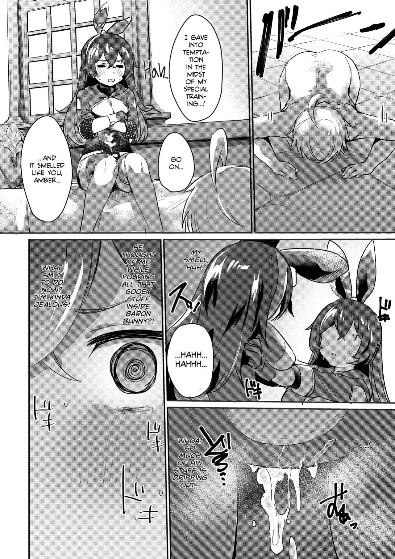 [Rev3 (Monchan rev3)] Tada no Ningyou ja Nai!? | Baron Bunny is not a... Sex Toy?! (Genshin Impact) [Team Rabu2]