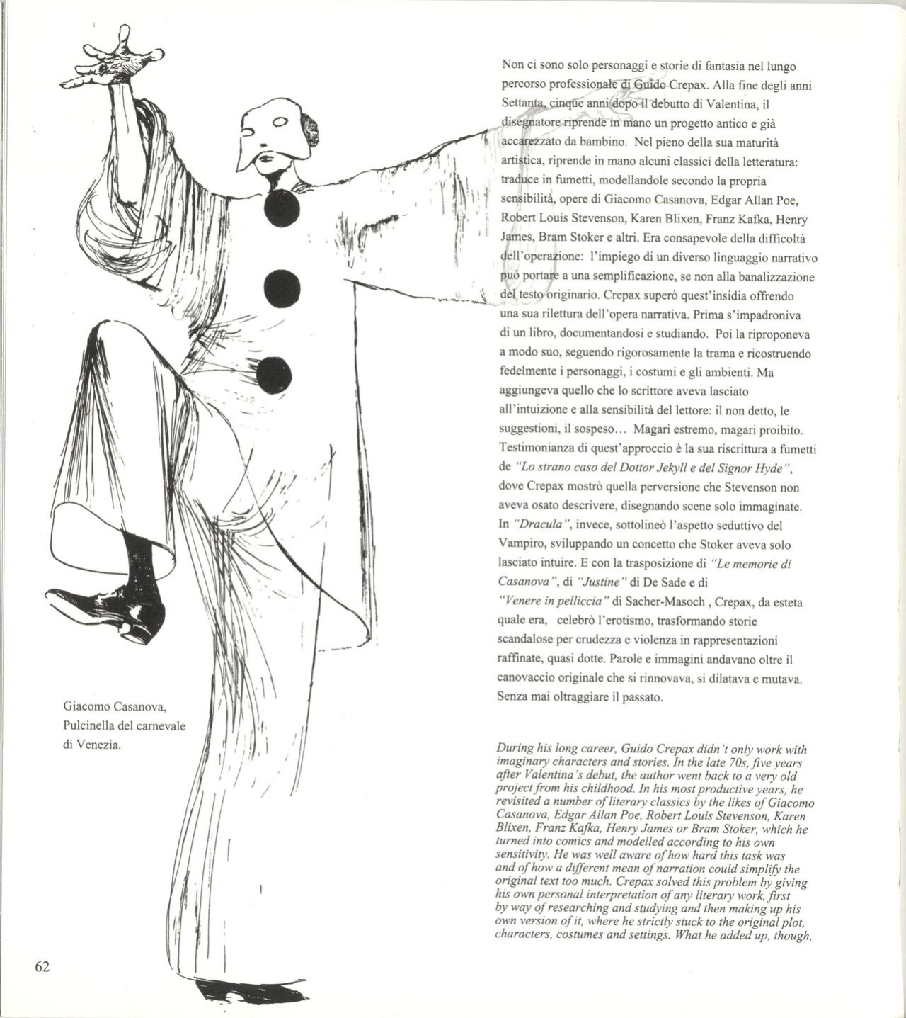 Crepax Portrait d'un Artiste (EN) (IT) (FR)