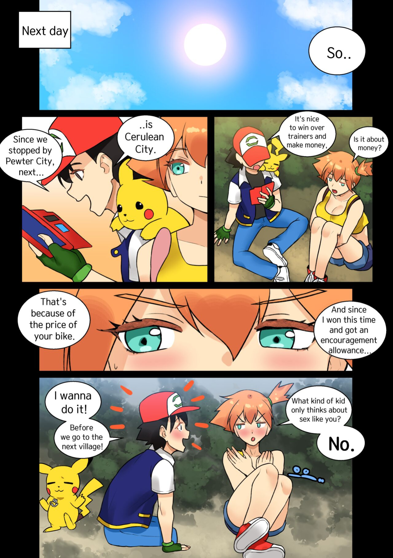 Ash x Misty (Trip with Pikachu 1- 5) HSD