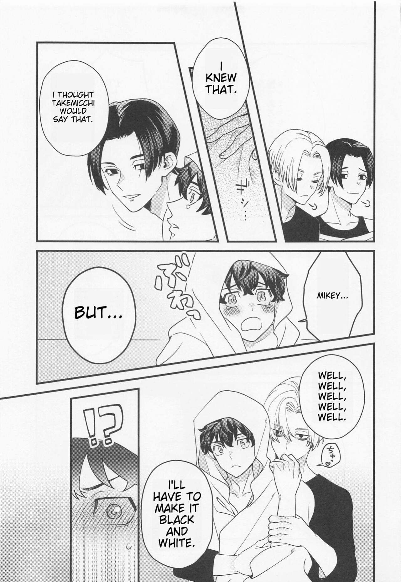 [3-banme no Yoru (nox)] Shirokuro Tsuketai! | I Want to Wear Black and White! (Tokyo Revengers)