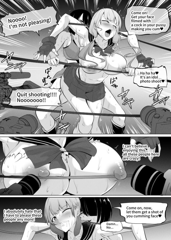 [Mokuseirokku] Karate Zenkoku Yuushou JK Idol ga, Jimusho o Mamoru tame ni Chika Ring ni Agaru