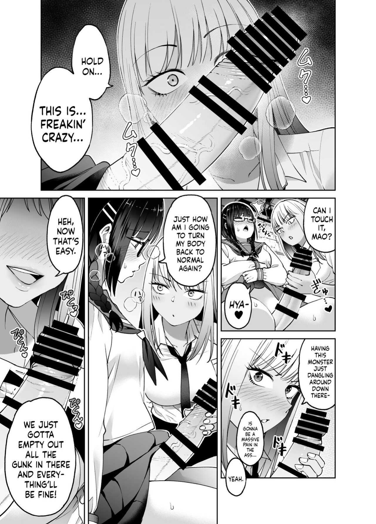 [HUS (Gennari)] Chinchin Haechatta Mao & Mei | I Grew A Penis! Mao & Mei [Mr_Person]