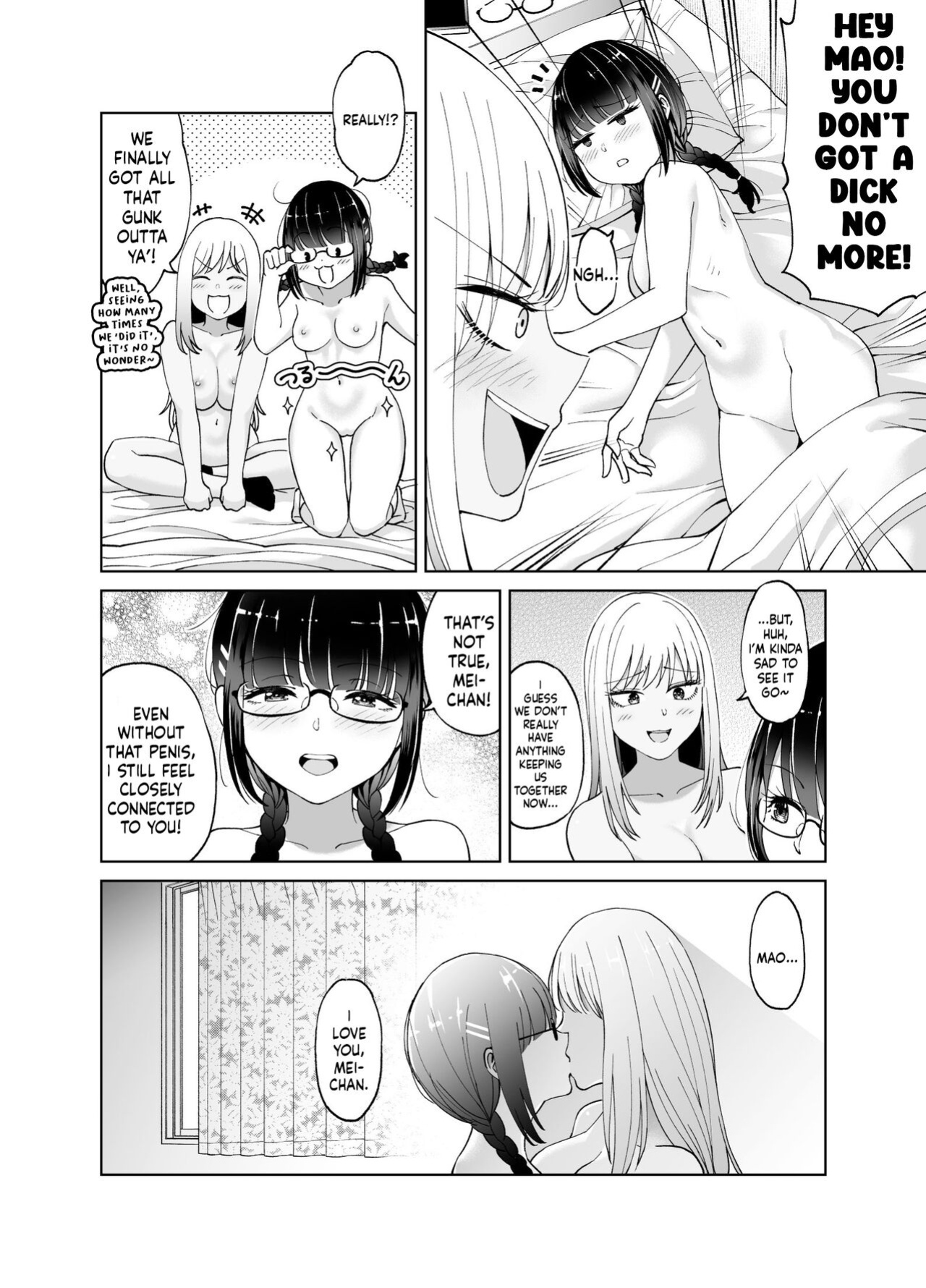 [HUS (Gennari)] Chinchin Haechatta Mao & Mei | I Grew A Penis! Mao & Mei [Mr_Person]