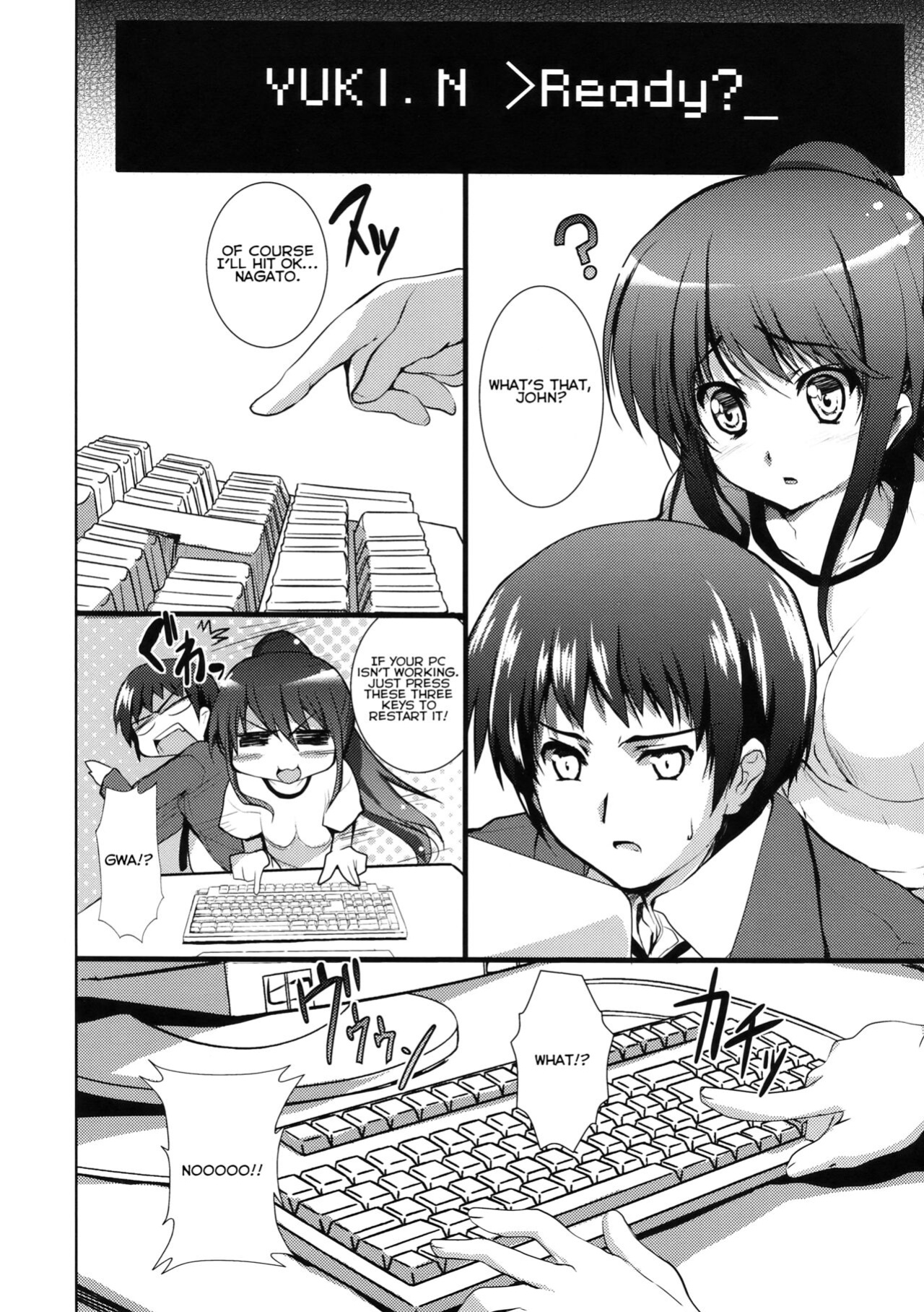 (C76) [Circle ARE (Kasi)] IN THE LOST WORLD (The Melancholy of Haruhi Suzumiya) [QazzyzzaQ]