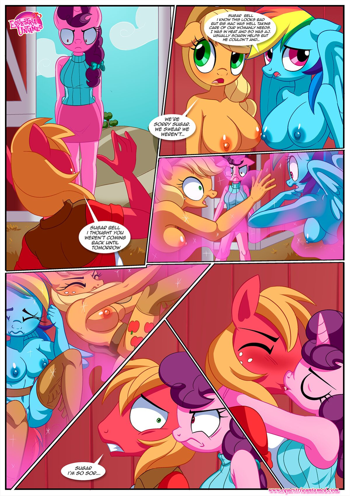 [Palcomix] Behind Closed Barn Doors | (My Little Pony: Friendship is Magic) (Complete)