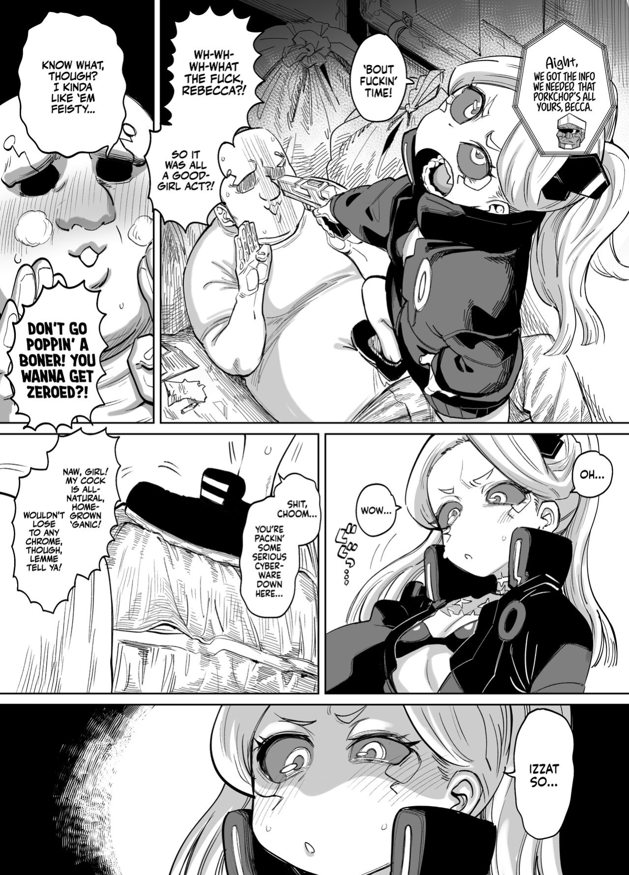 [Dekosuke] Rebecca-chan to Zukobako Manga | Gettin' Busy With Becca (Cyberpunk: Edgerunners) [Xzosk]