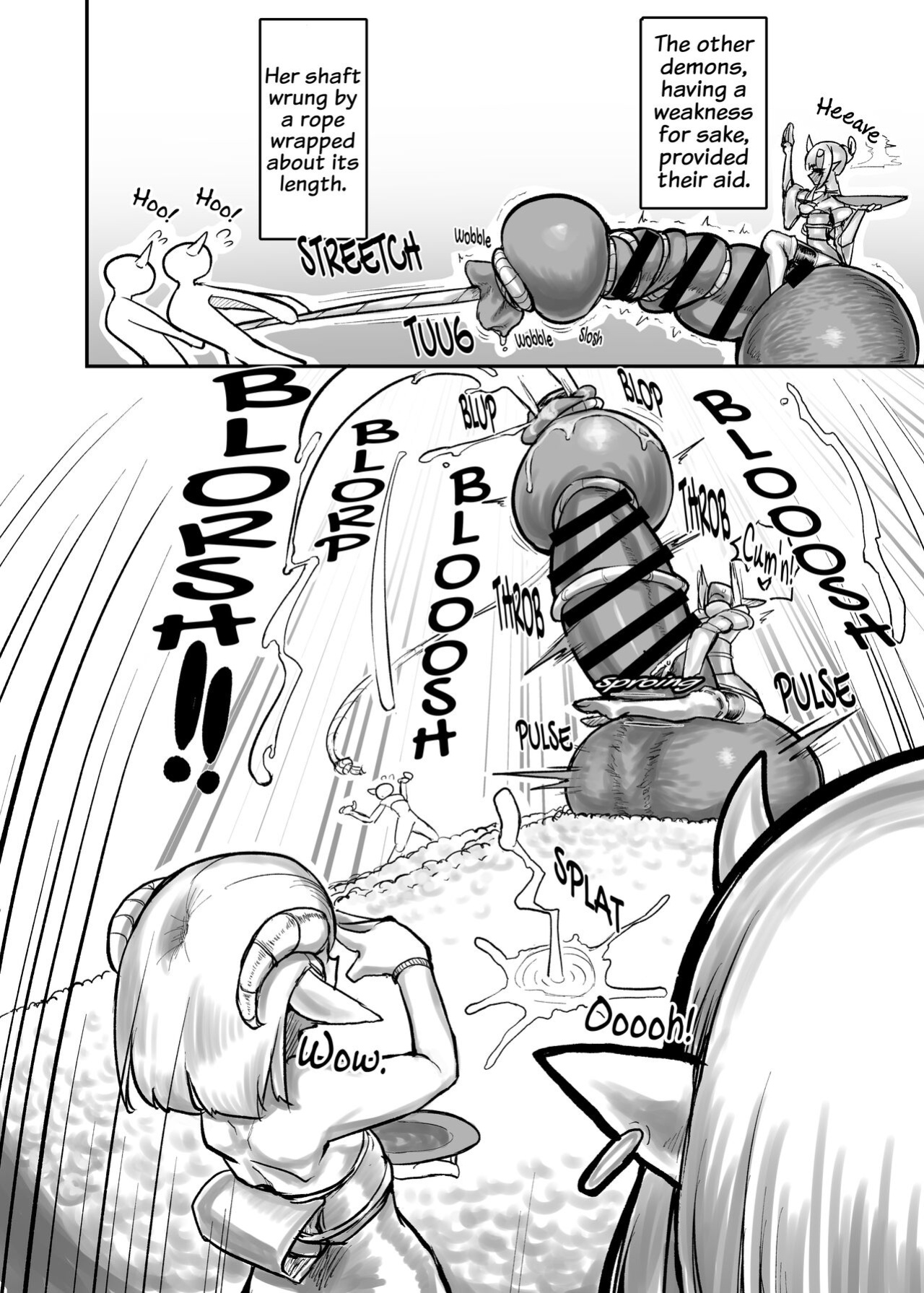 [Nisin Sansin (Nisin)] Futanari Oni no Onitamazake | Futanari Demon's Oni Nut Sake