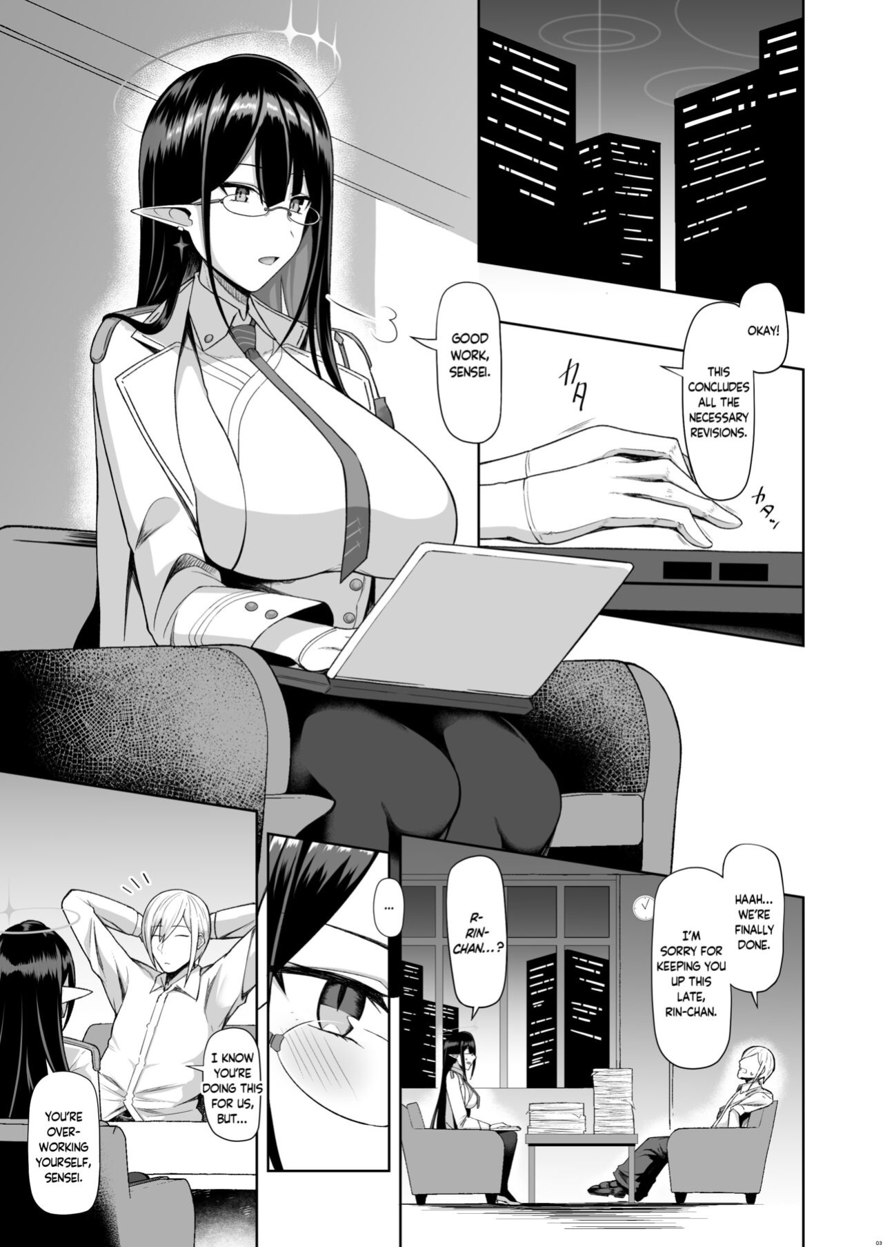 [Hozuriya (Housubaru)] Shuseki Gyouseikan no Kojin Gyoumu | Administrative Chief Officer's Personal Service (Blue Archive)