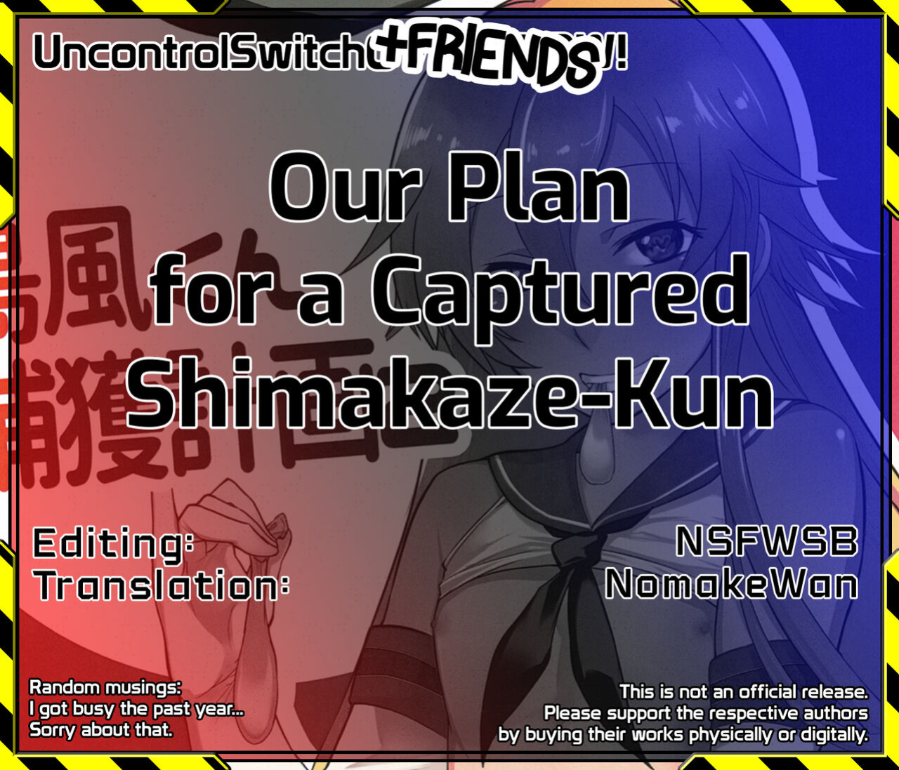 (C89) [Yuruhuwa-Kinniku (Yatuzaki)] Shimakaze-kun Hokaku Keikaku 2 | Our Plan for a Captured Shimakaze-Kun 2 (Kantai Collection -KanColle-) [UncontrolSwitch + Friends]
