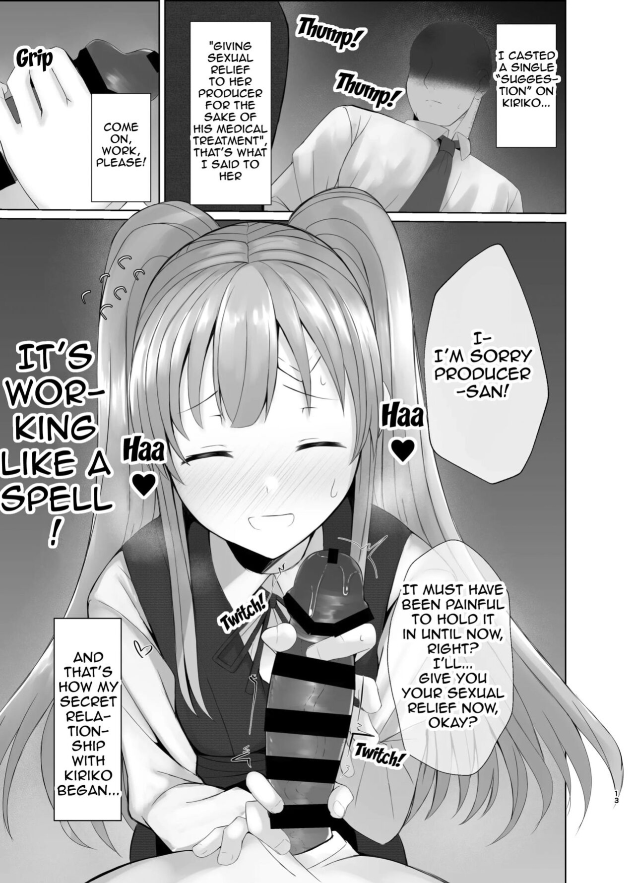 [BLUEhistory (Kurotane)] Kiriko ni Saimin de Iryou Koui to Shoushite Ecchi na Koto o suru Hon | A book about casting hypnosis on Kiriko to make her do lewd stuff as medical treatment (THE iDOLM@STER: Shiny Colors) [Im Simon! 93.7]