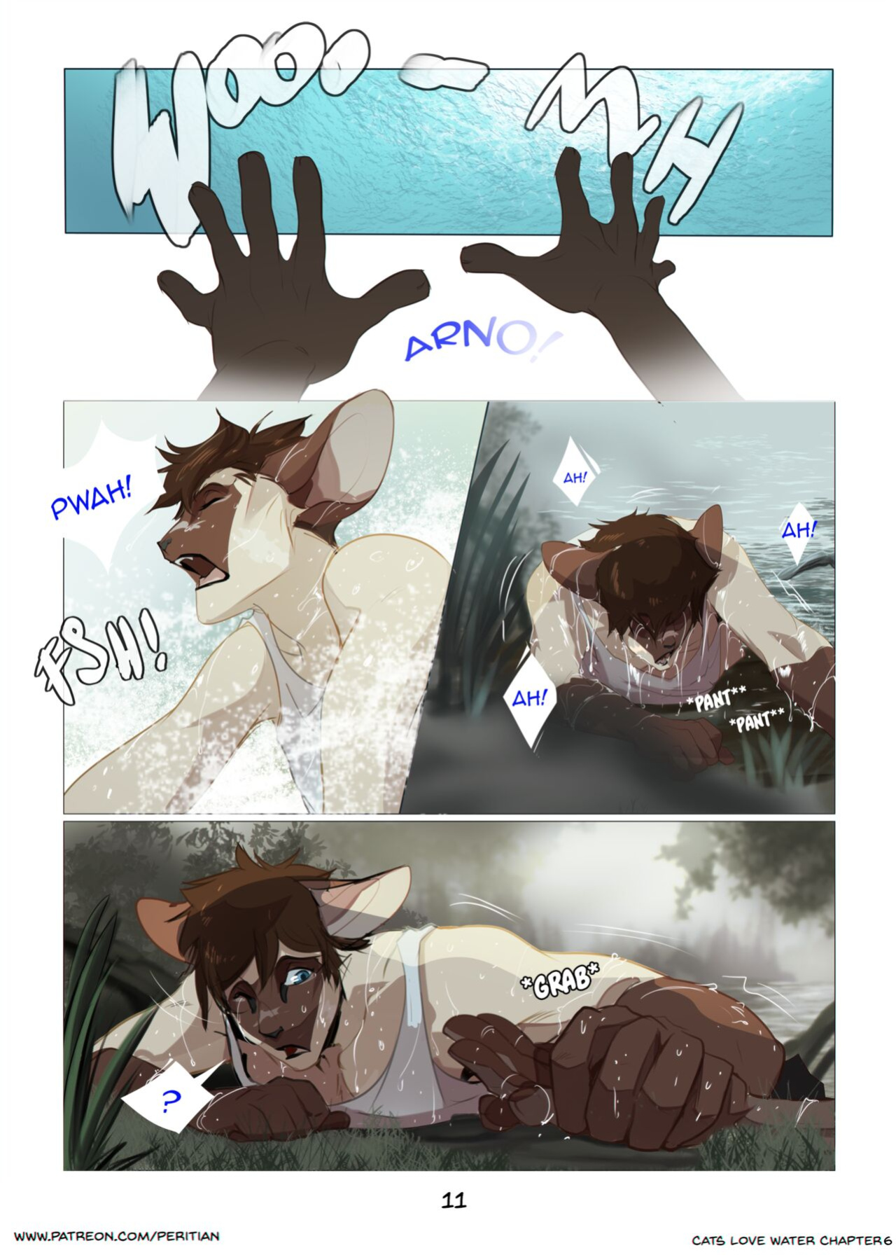 [Peritian] Cats love water 6