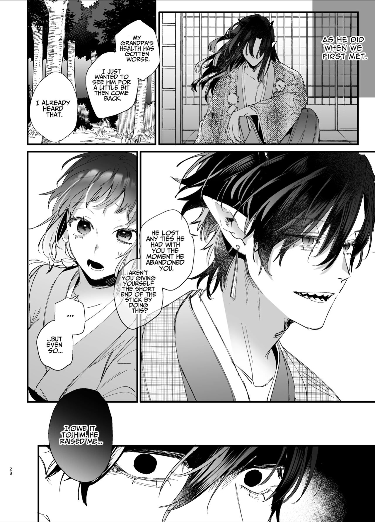 [Umenegi Daimyoujin (Umekoppe)] Ikenie Onna Wa Kodokuna Kijin Sama Ni Ban Kōbi De To Sareru | The Sacrificial Maiden Corrupted by Coupling With an Oni