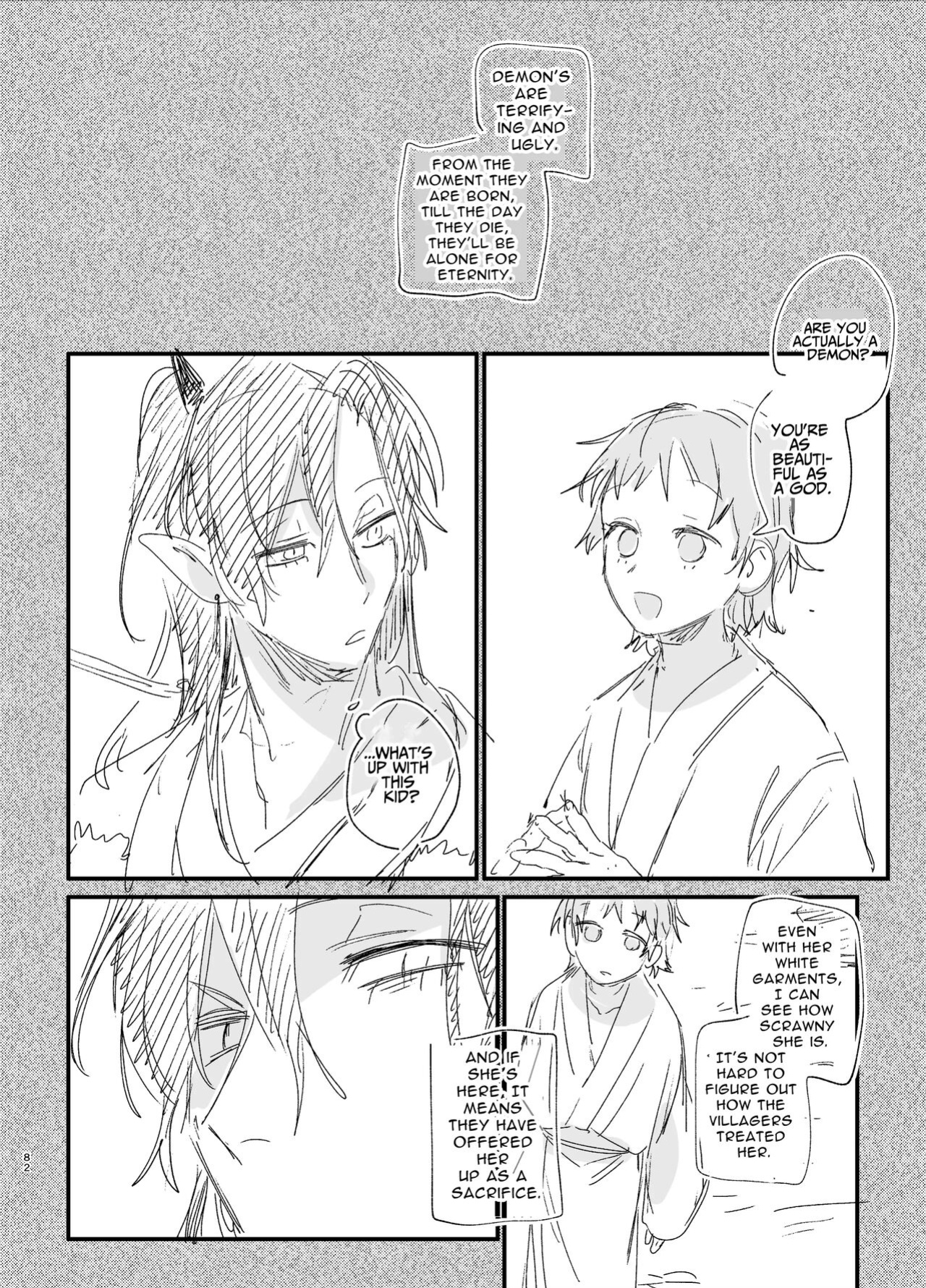 [Umenegi Daimyoujin (Umekoppe)] Ikenie Onna Wa Kodokuna Kijin Sama Ni Ban Kōbi De To Sareru | The Sacrificial Maiden Corrupted by Coupling With an Oni