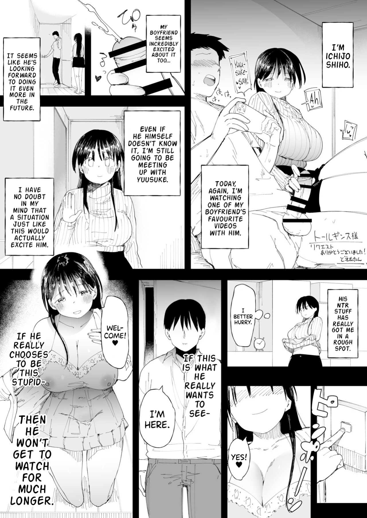 [Doemutan]NTR Seiheki no Kareshi no tame ni Sefure o Sagasu Joshi Daisei-chan 3 | The College Girl Looking For A Sexfriend For Her Cuck Boyfriend's Cucking Fetish 3 [Mr_Person]