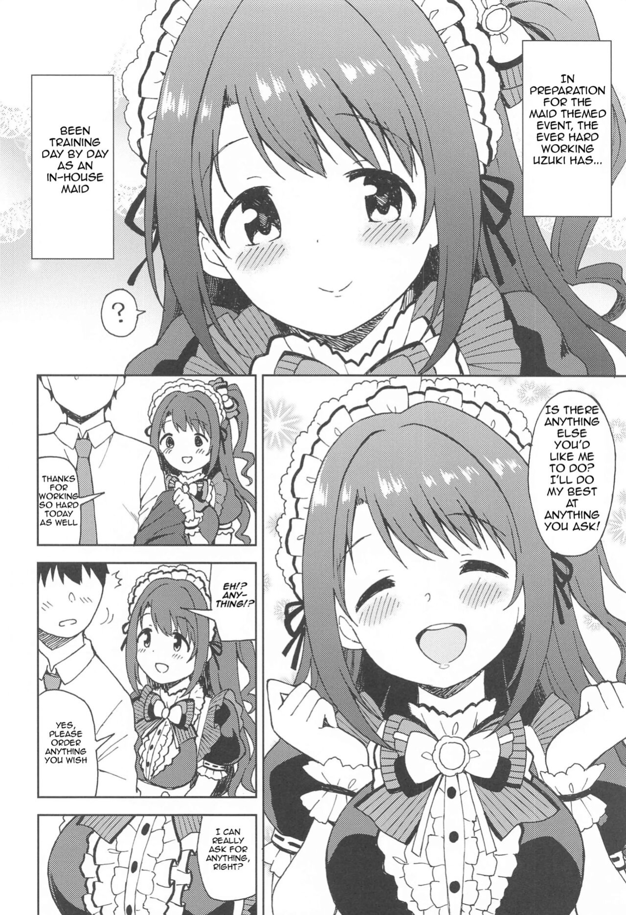 (Utahime Teien 24) [UTATANEYASHIKI (Decosuke)] Ecchi na Gohoushi Ganbarimasu! | Uzuki will do her best at lewd services! (THE IDOLM@STER CINDERELLA GIRLS) [Im Simon! 93.7]