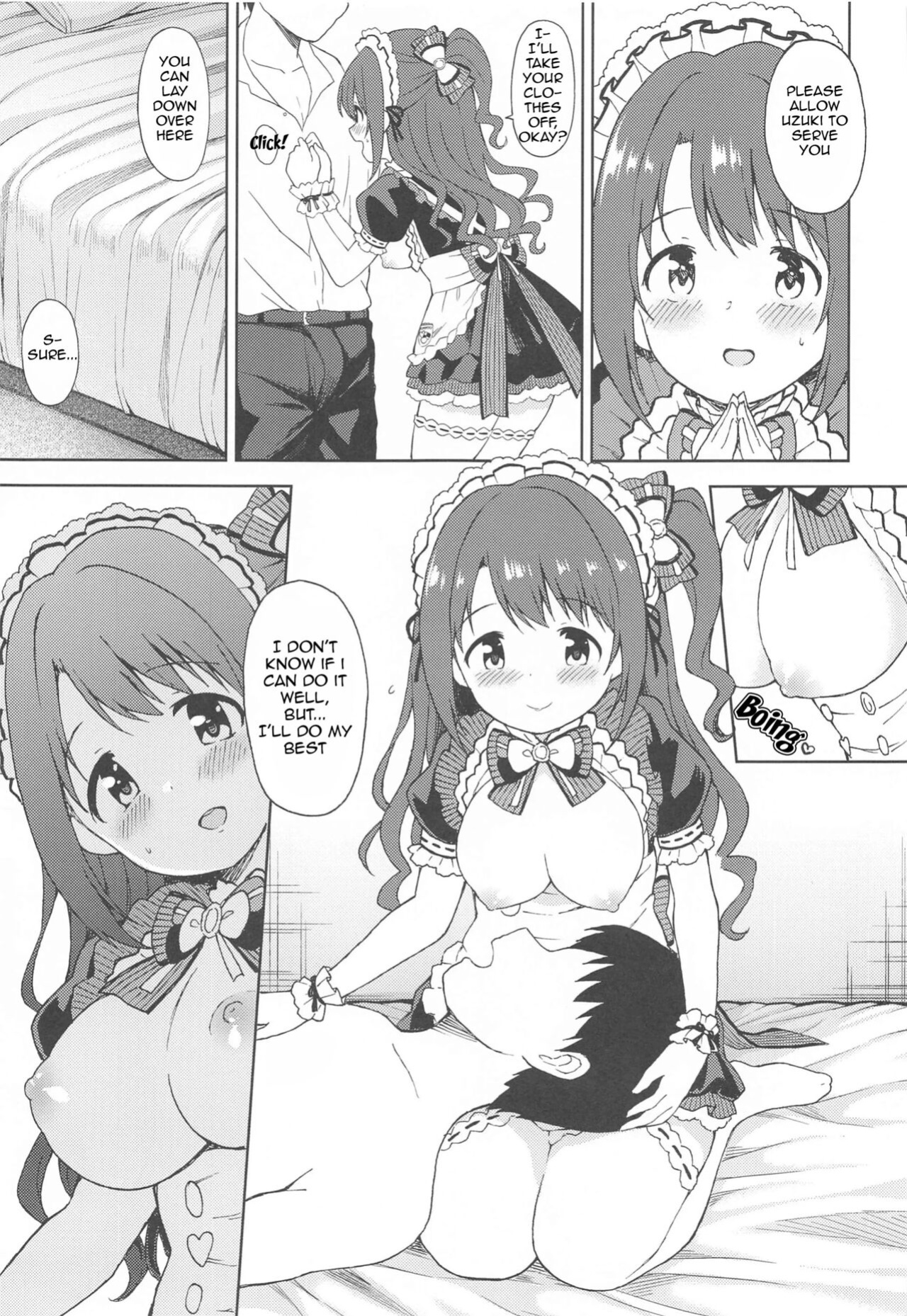 (Utahime Teien 24) [UTATANEYASHIKI (Decosuke)] Ecchi na Gohoushi Ganbarimasu! | Uzuki will do her best at lewd services! (THE IDOLM@STER CINDERELLA GIRLS) [Im Simon! 93.7]