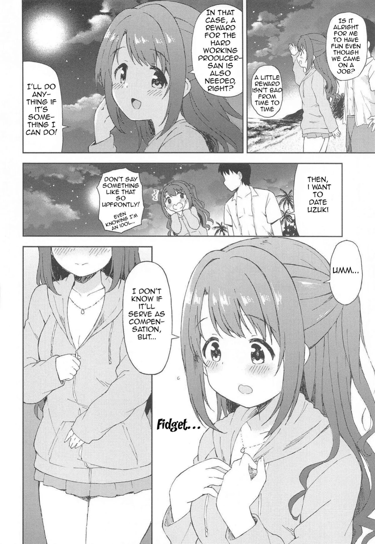 (Cute Star Festiv@l 03) [UTATANEYASHIKI (Decosuke)] Uzuki to Yoru no Beach Sex | Night Sex Beach with Uzuki (THE IDOLM@STER CINDERELLA GIRLS) [Im Simon! 93.7]