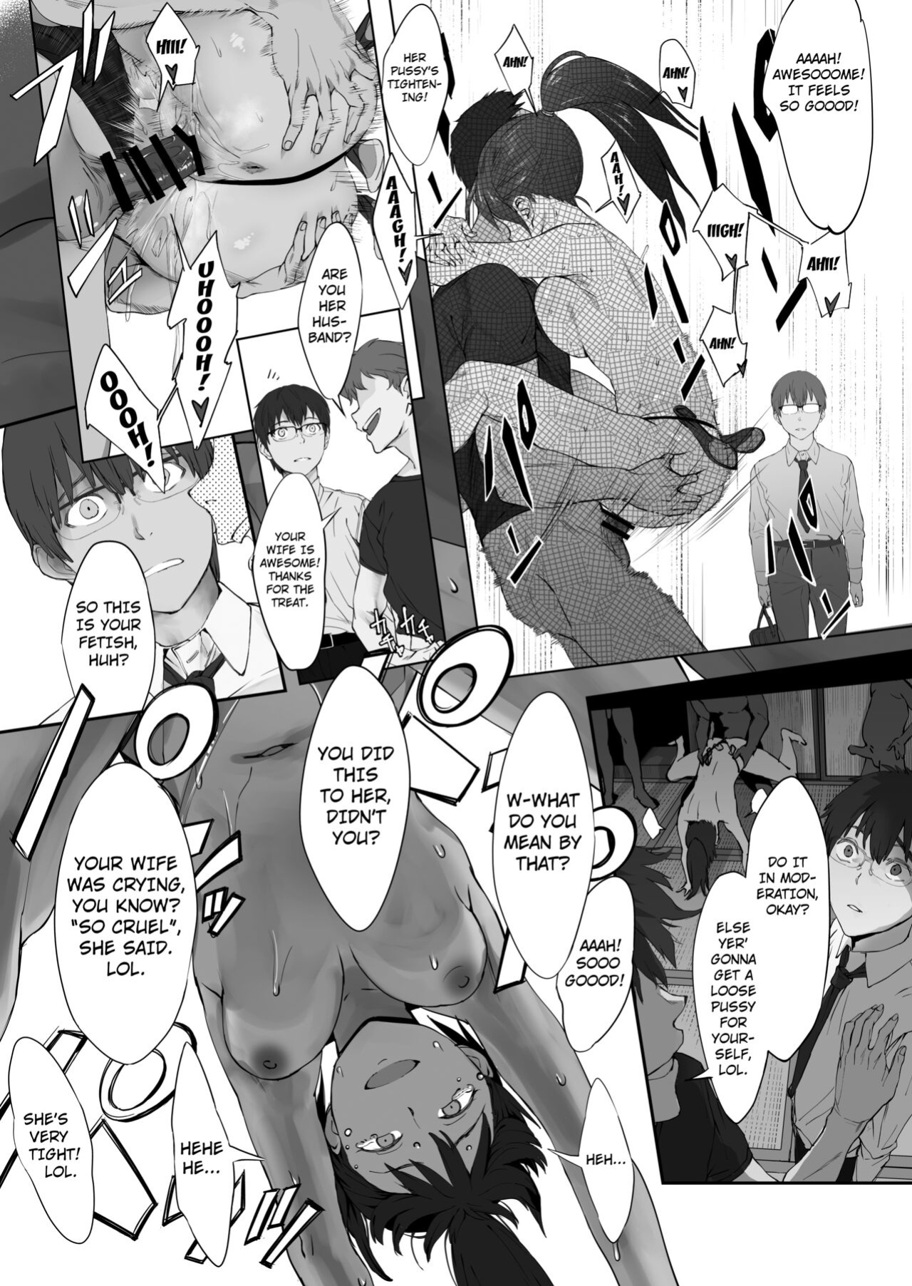 [oilan (Yamada Tarou)] Fuufu to Yavai Yatsura to Gakusei to | A Married Couple, Ruffians, and a Student [Kuraudo]