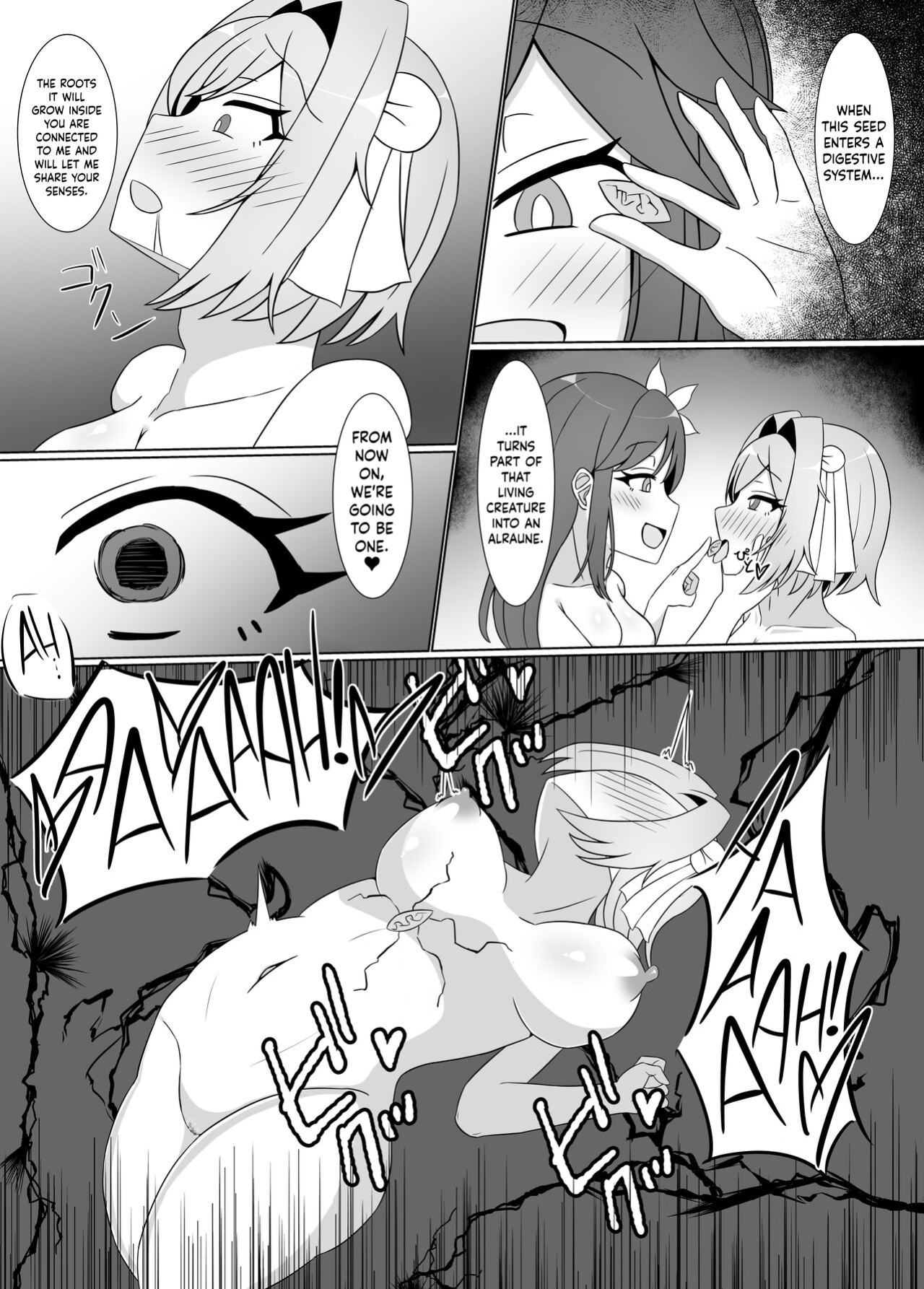 [Corruprotocol (EPLOOV)] Kuro ni Somaru Yuri ~Kakutoumusume ga Alraune ni Kenzoku Ochi suru made~ | Black-Stained Yuri ~A Female Martial Artist Enslaved By An Alraune~ [Hennojin]