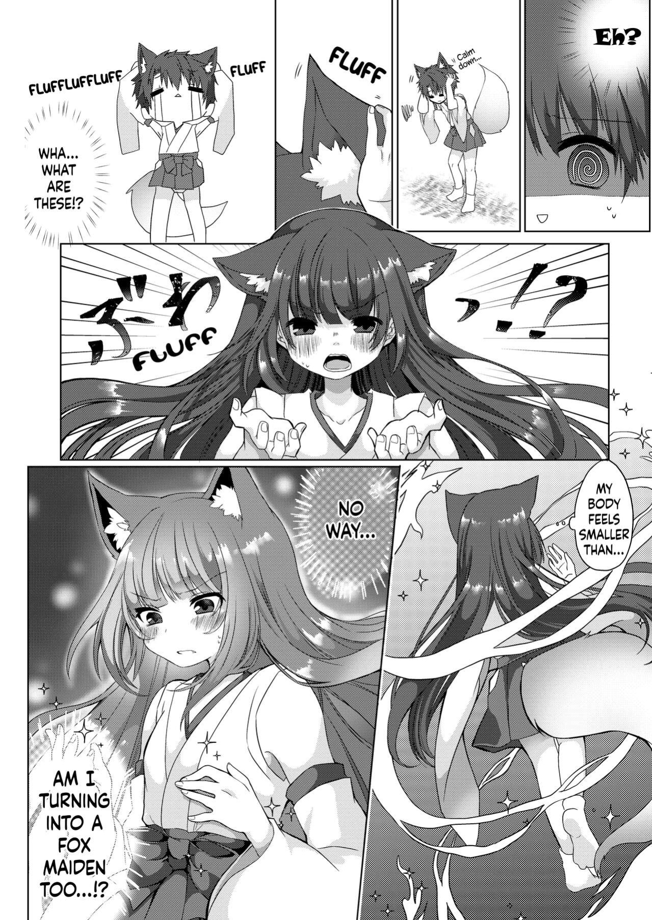 [Koume Kouhiiten (Shio, Satsuki Atan)] Kitsuneko Miko Ichiya Taiken Course?! | Fox Girl Shrine Maiden One-Night Trial Course?!
