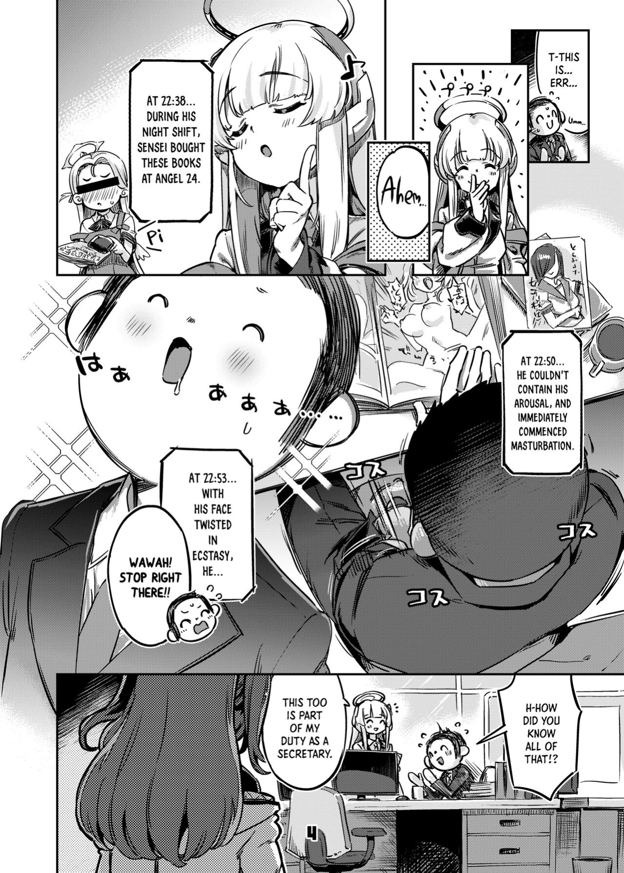 [Zombie to Yukaina Nakamatachi (Super Zombie)] Sensei! Sakiccyo dake de Iin desu ka? | Sensei! Are You Fine With Just The Tip? (Blue Archive) [Panatical]