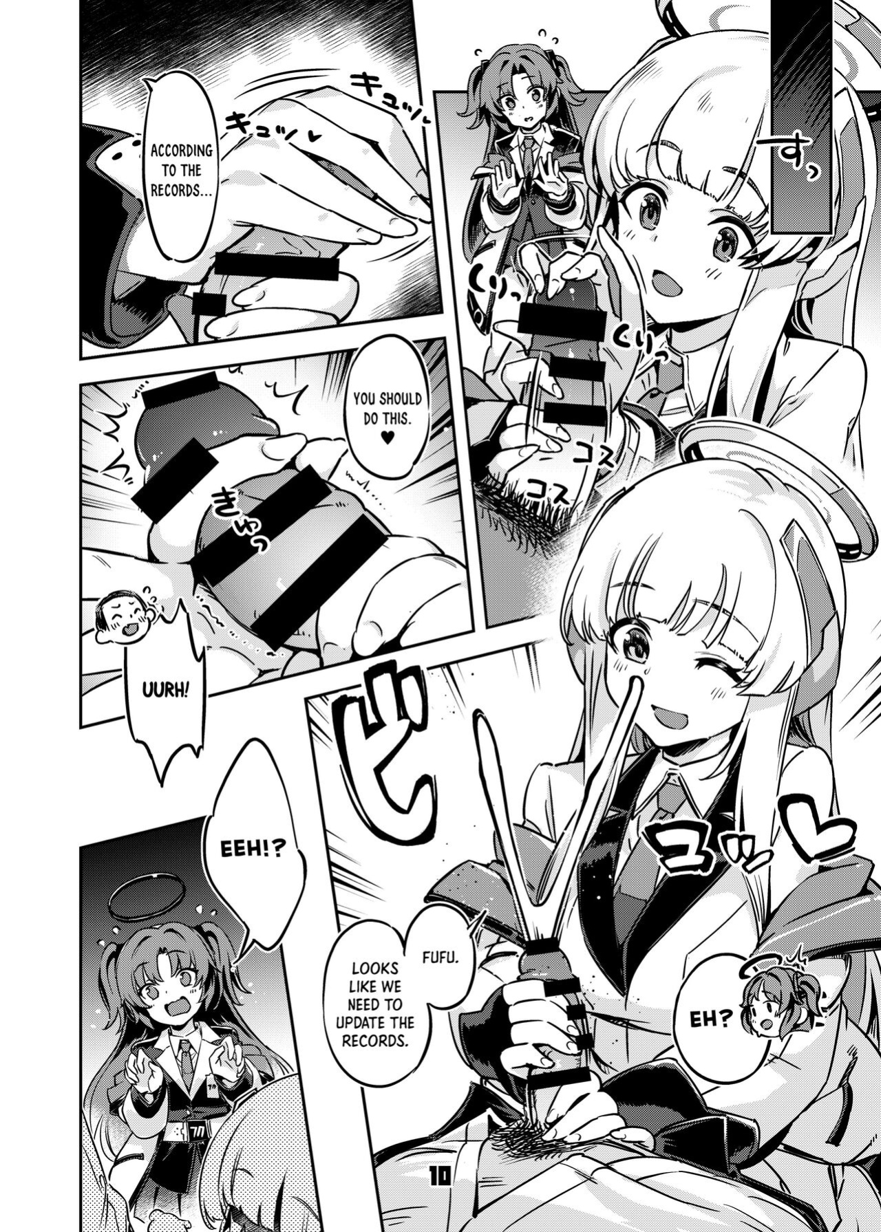 [Zombie to Yukaina Nakamatachi (Super Zombie)] Sensei! Sakiccyo dake de Iin desu ka? | Sensei! Are You Fine With Just The Tip? (Blue Archive) [Panatical]
