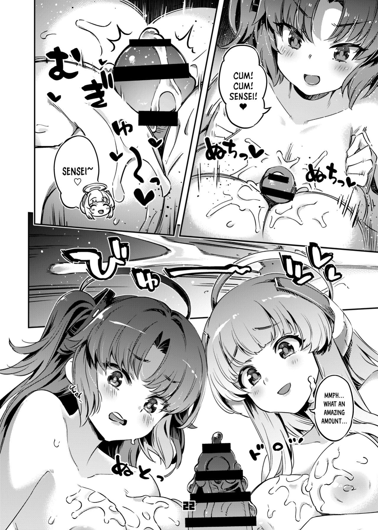 [Zombie to Yukaina Nakamatachi (Super Zombie)] Sensei! Sakiccyo dake de Iin desu ka? | Sensei! Are You Fine With Just The Tip? (Blue Archive) [Panatical]
