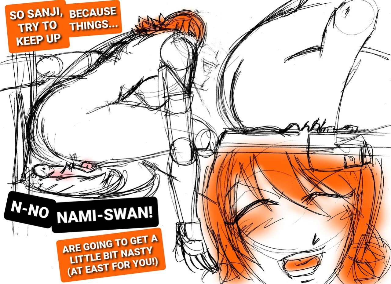[kaemede] Nami troubles at the bathroom... (One Piece)