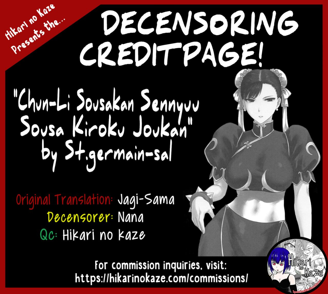 (C95) [Shinnihon Pepsitou (St.germain-sal)] Chun-Li Sousakan Sennyuu Sousa Kiroku Joukan (Street Fighter)