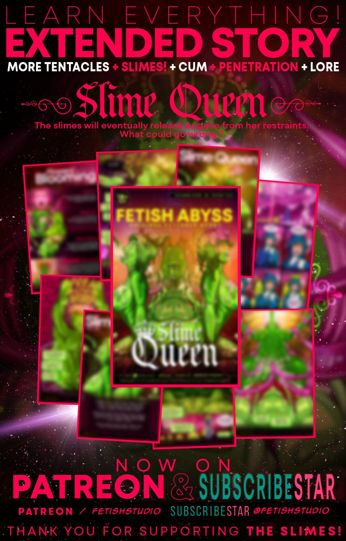 SLIME TENTACLES | LATEX PLANT ENCASEMENT | FETISH ABYSS #4