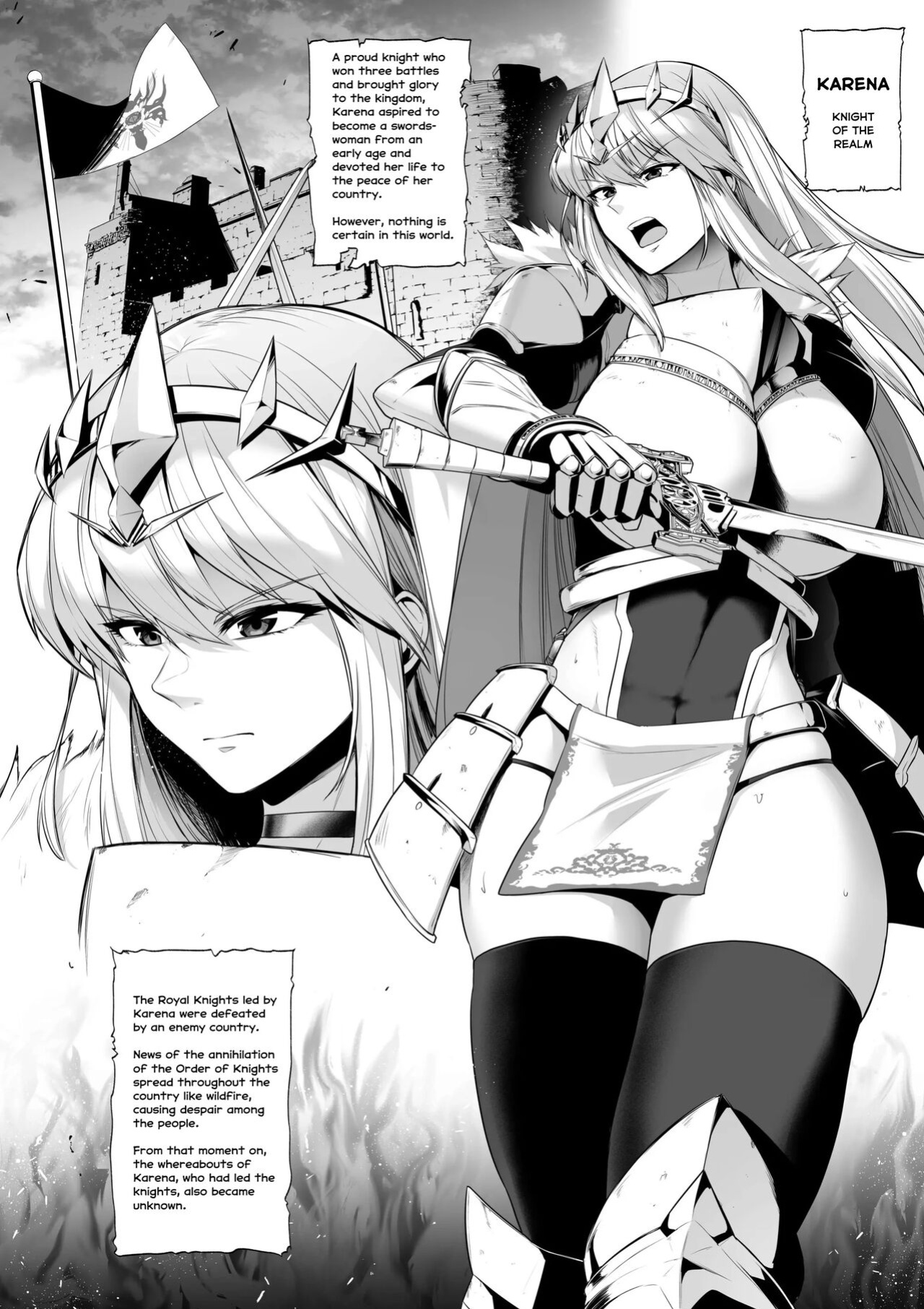 [Sevengar] Toraware no Onna Kishi, Kairaku Ningyou ni Sareru