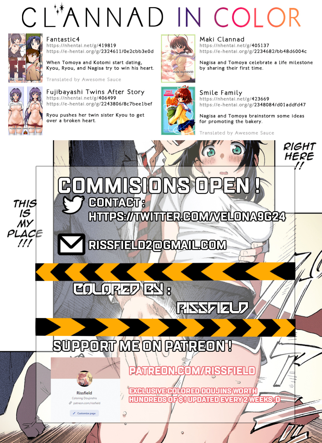 (CT25) [Sagano Line (Ichifuji Nitaka, Bittsu)] Clannad Station (Clannad) {Awesome Sauce} [SPDSD] [Colorized]