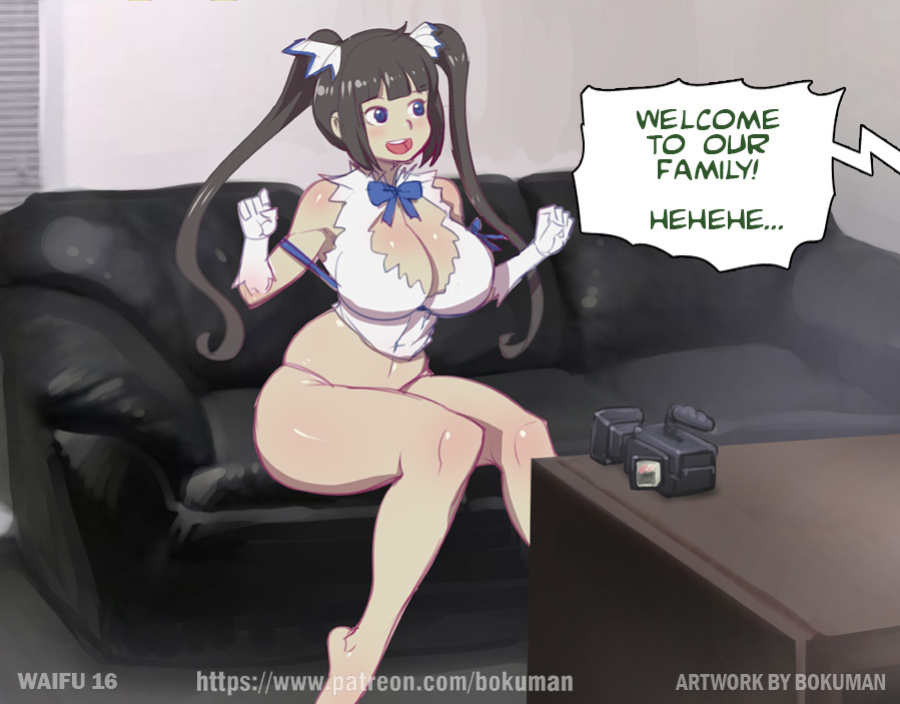 Bokuman Waifu on couch renewed