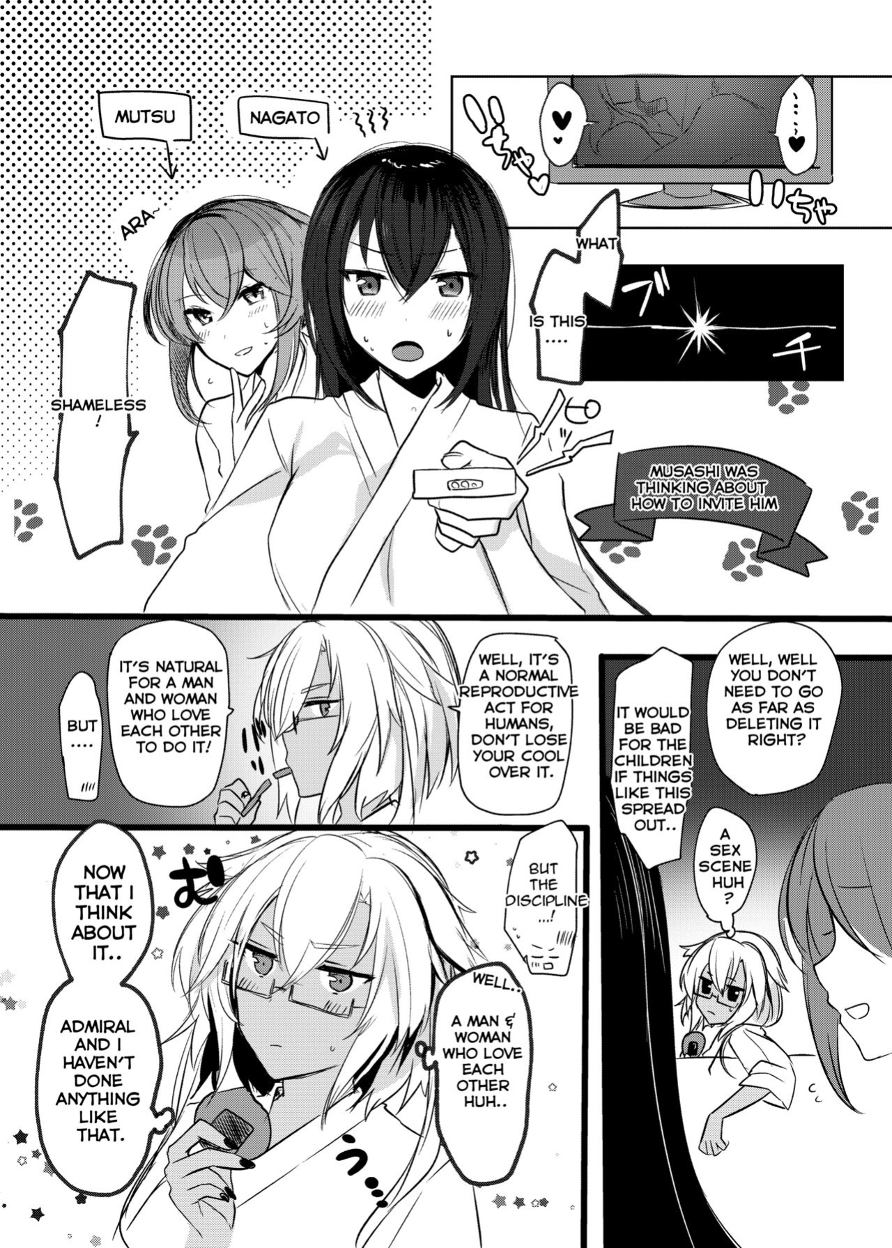 (C96) [Marosaan (Yunamaro)] Musashi-san no Yoru Jijou Shoya Hen (Kantai Collection -KanColle-) [Carl]