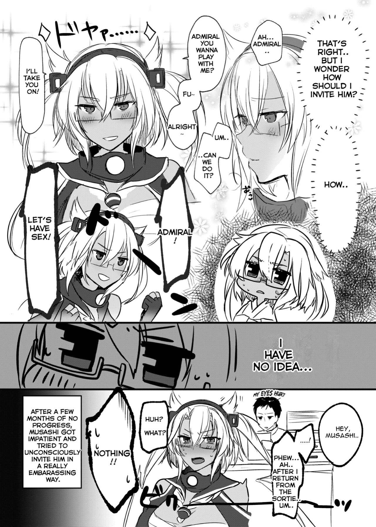 (C96) [Marosaan (Yunamaro)] Musashi-san no Yoru Jijou Shoya Hen (Kantai Collection -KanColle-) [Carl]