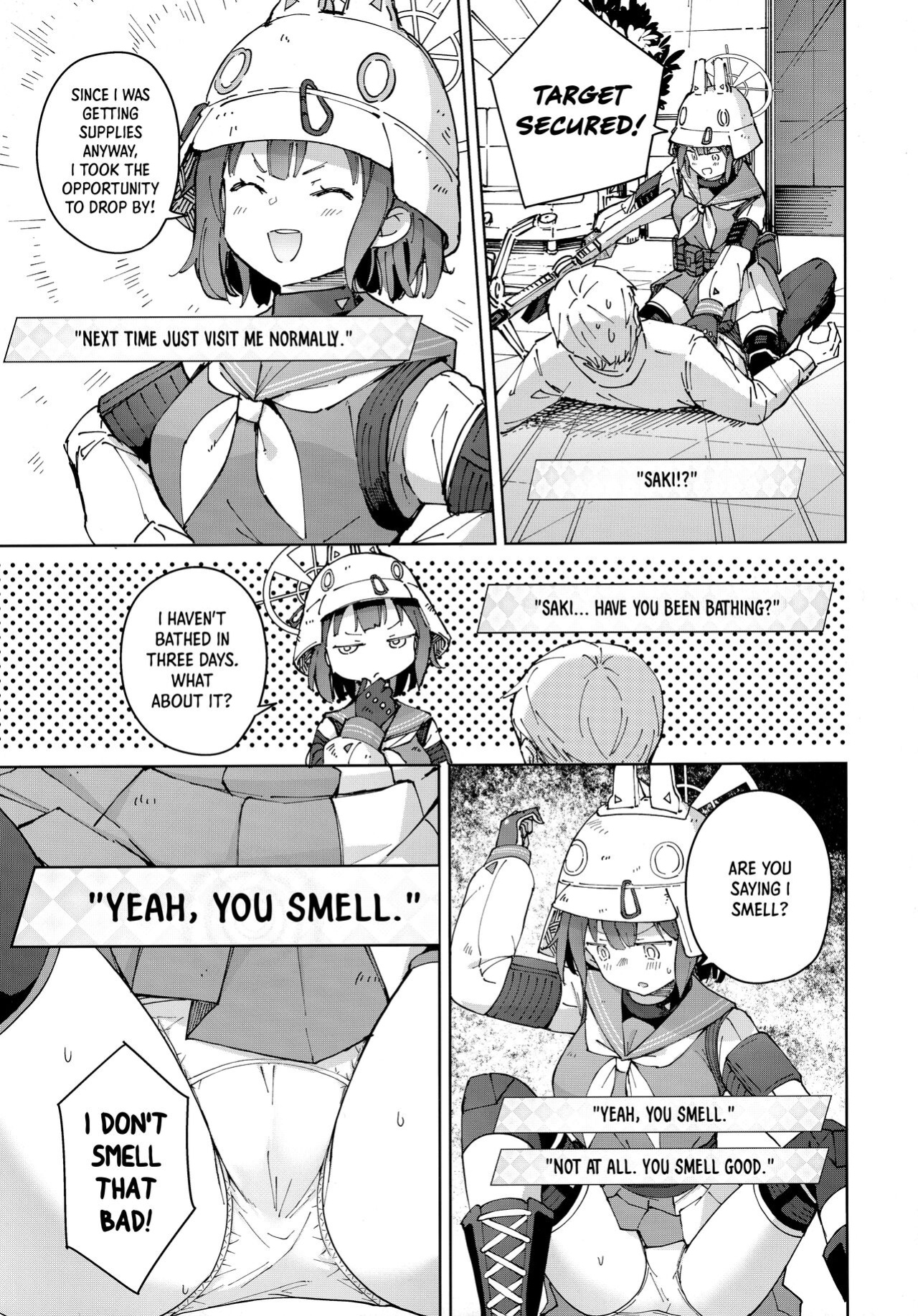 (C100) [MMU2000 (Mishima Hiroji)] Saki o Suinagara H suru Hanashi | That Time I Boned Saki While Getting a Nice Whiff of Her (Blue Archive) [Panatical]