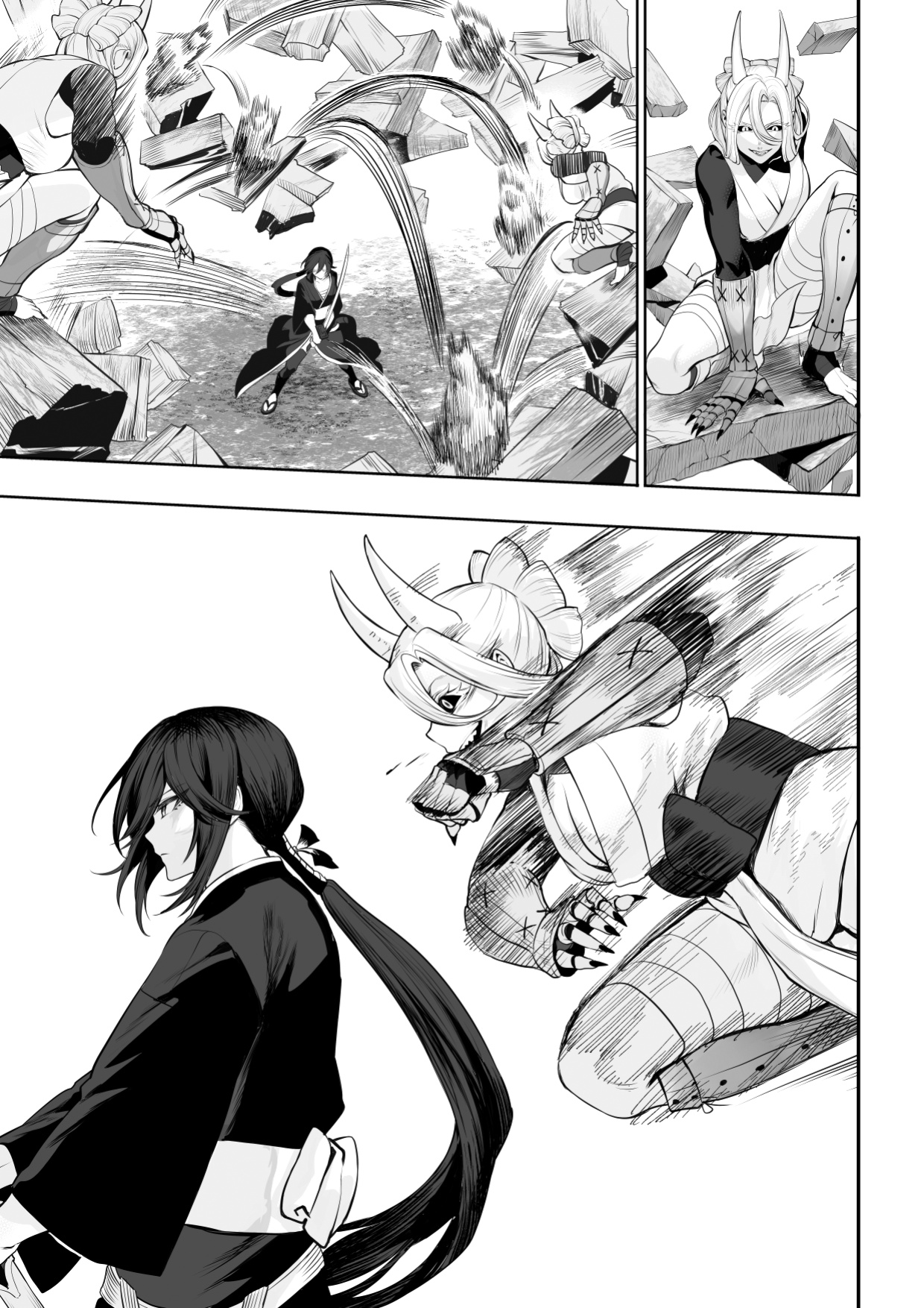 [Nekono Oyashiro (Mashu)] Ikusa Otome to Ikusa Goto! ~Onna Samurai Hen~ [Zaku Scans]