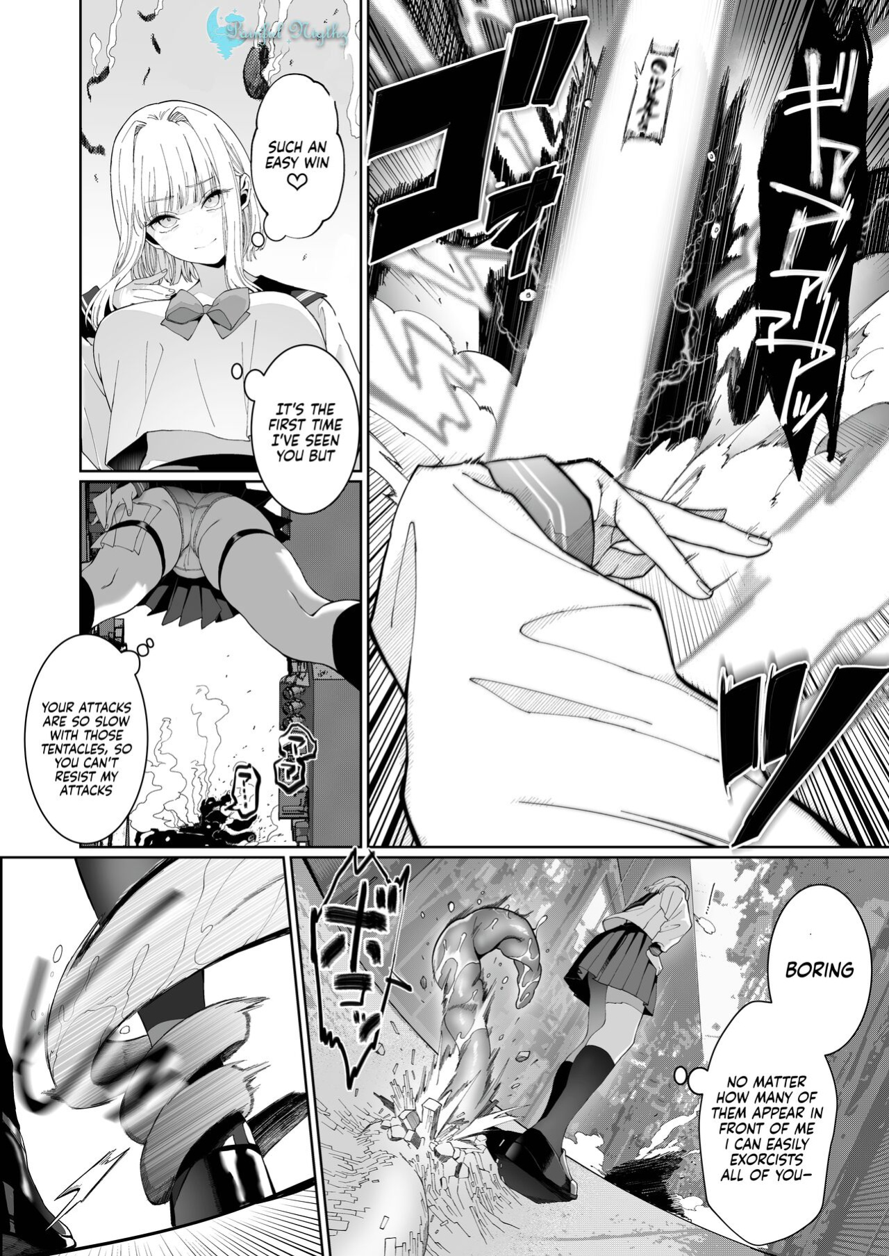 [Kyouniku Kyoushoku (Jagi Iwa)] Kannagi Ochiru -Youbarai JK x Doukyuusei Inma no Mesu Ochi Keiyaku- | A Shrine Maiden's Road to Ruin ~Pact with the Playboy Incubus~ [Painful Nightz]
